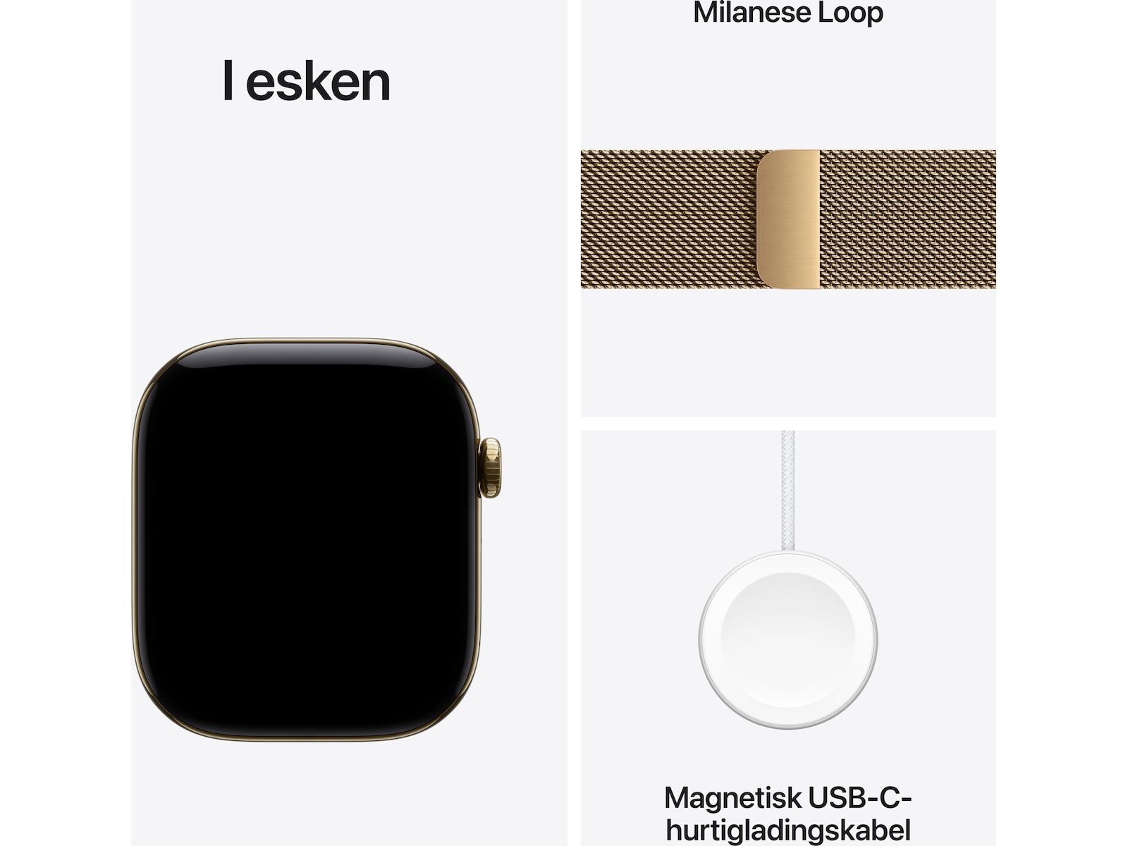Apple Watch Series 12 GPS + LTE 46mm Titan (radiant gold) Smartklokker