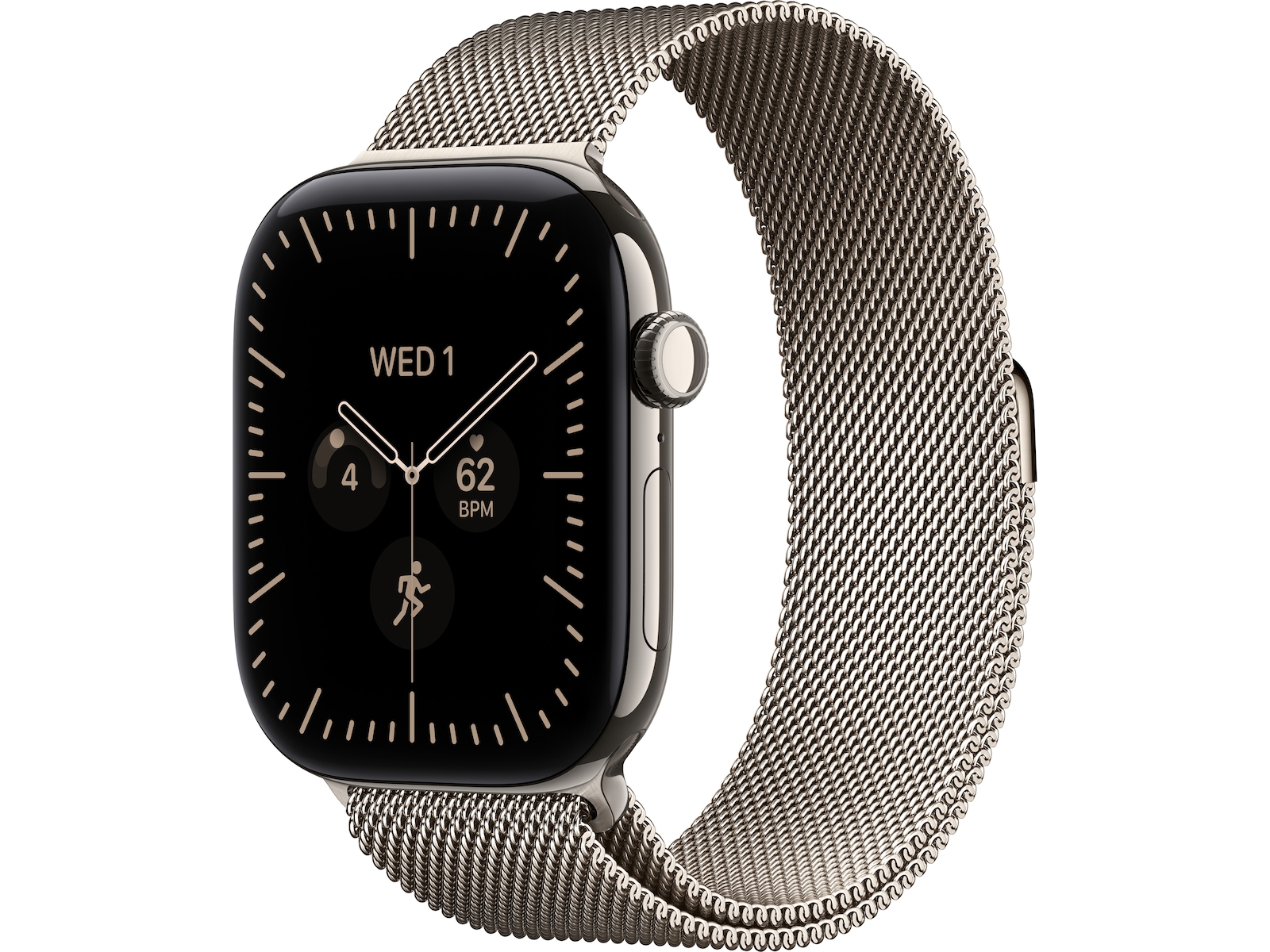 Apple Watch Series 12 GPS + LTE 46mm Titan (natural) Smartklokker