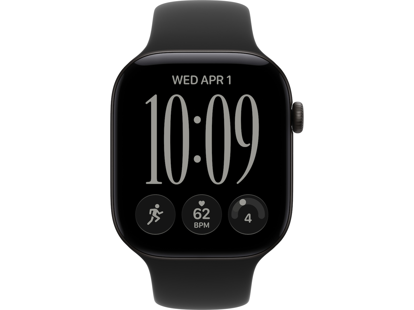 Apple Watch Series 12 GPS 46mm Aluminium (sort) Smartklokker