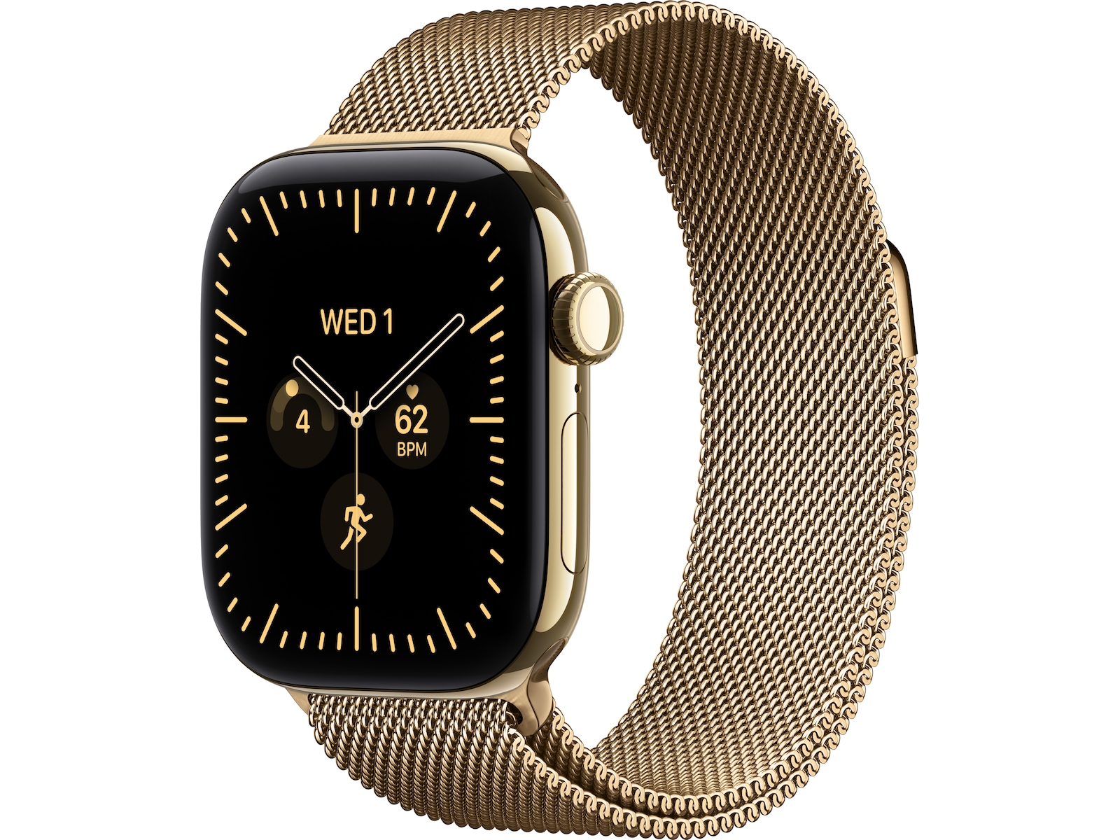 Apple Watch Series 12 GPS + LTE 42mm Titan (radiant gold) Smartklokker