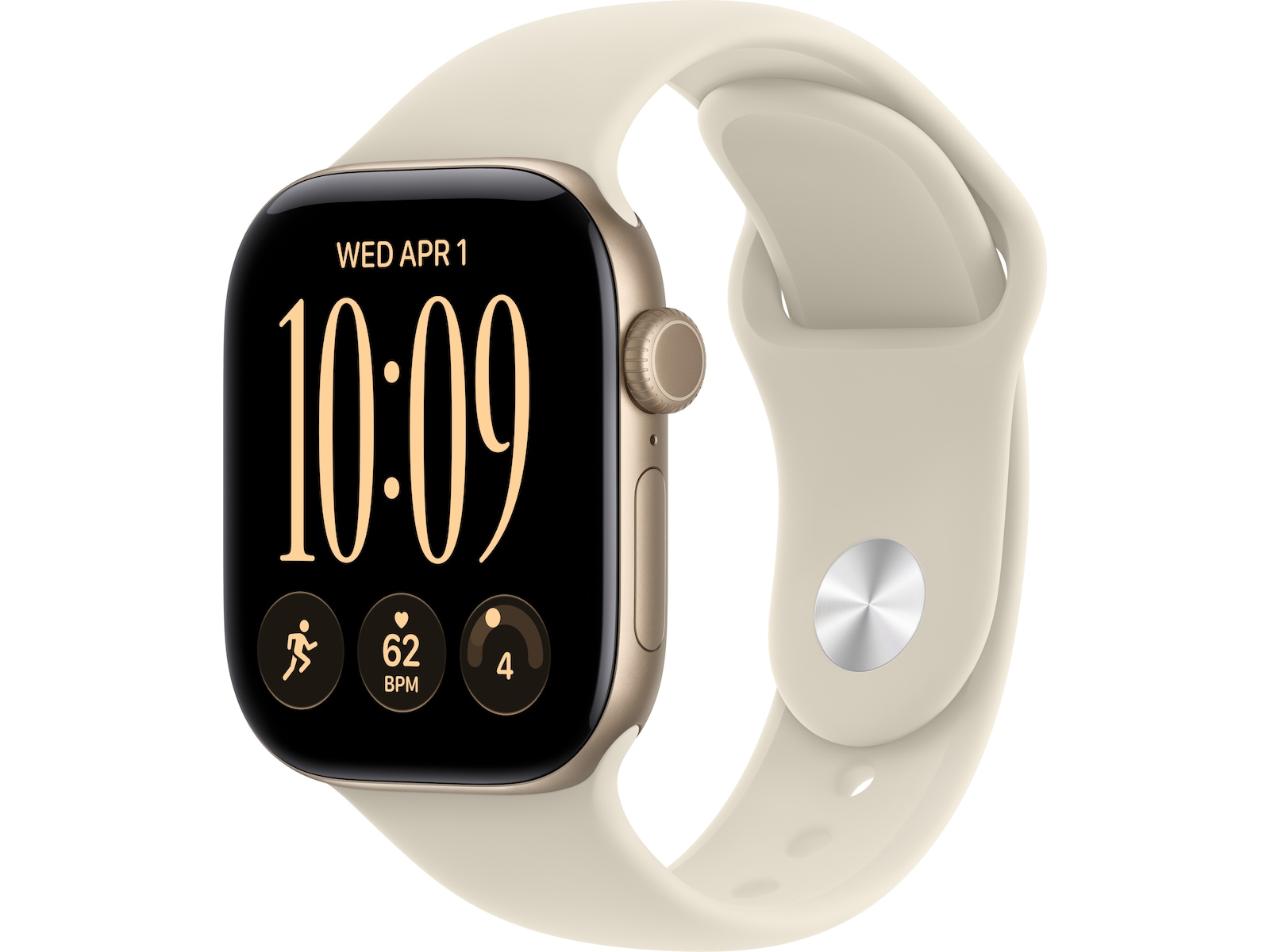 Apple Watch Series 12 GPS + LTE 42mm Aluminium (light gold) Smartklokker