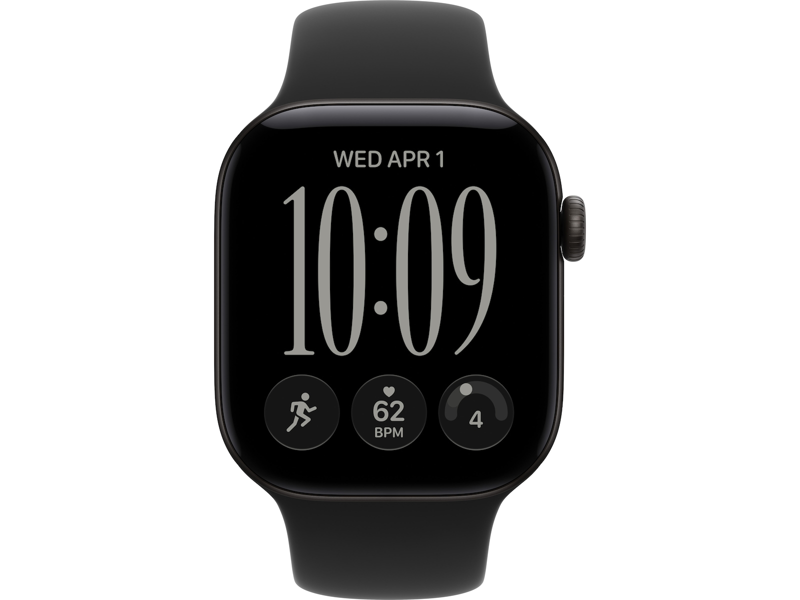 Apple Watch Series 12 GPS + LTE 42mm Aluminium (sort) Smartklokker