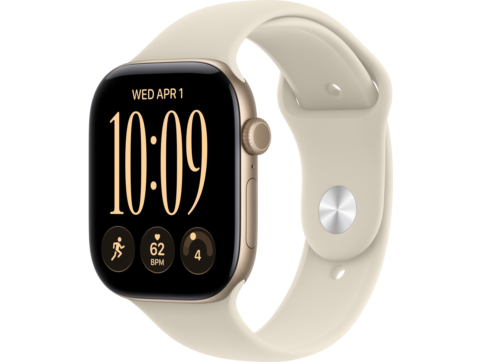 Apple Watch Series 12 GPS + LTE 46mm Aluminium (light gold) Smartklokker