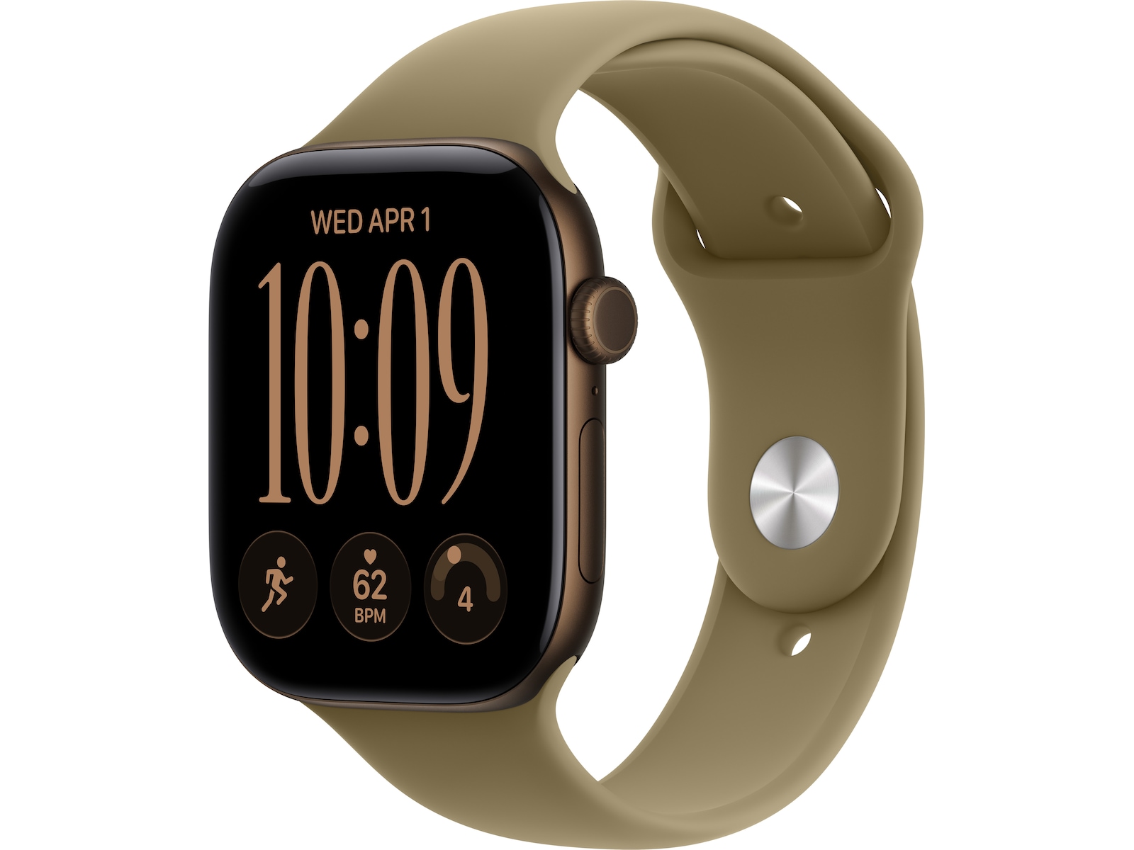 Apple Watch Series 12 GPS 46mm Aluminium (dark bronze) Smartklokker