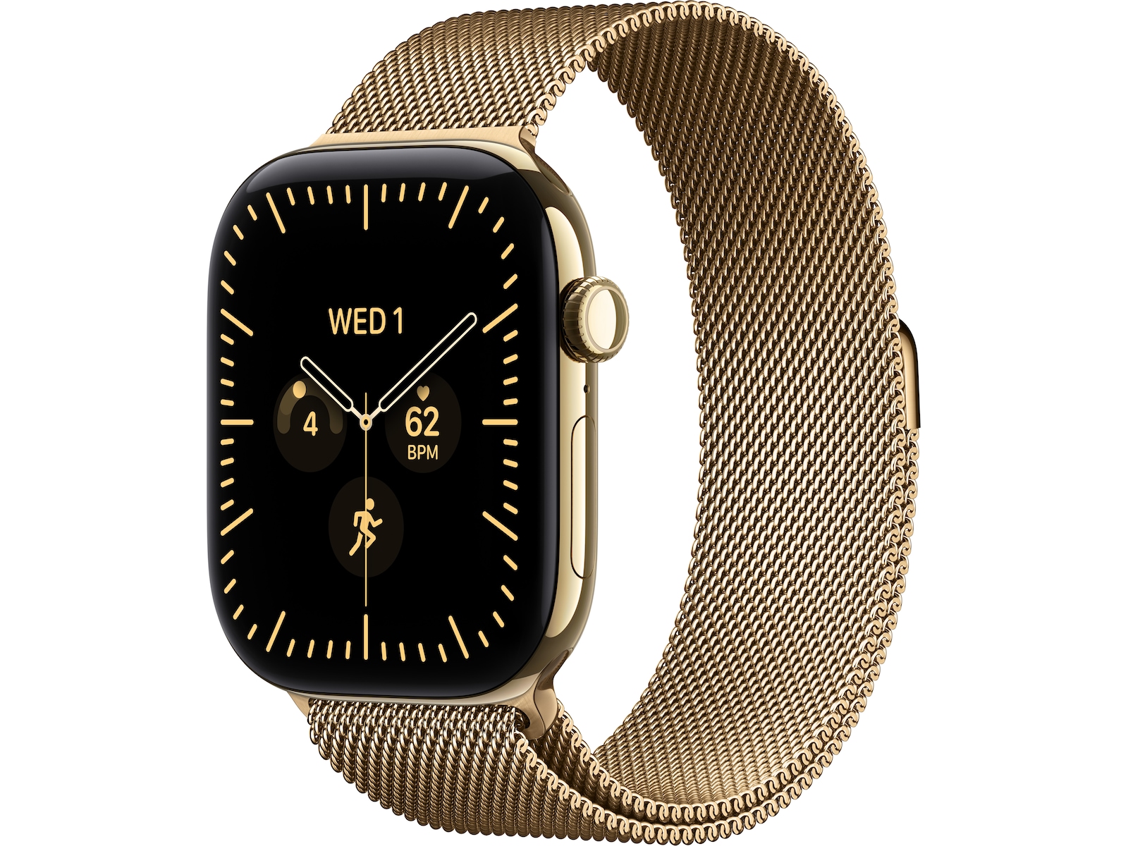 Apple Watch Series 12 GPS + LTE 46mm Titan (radiant gold) Smartklokker