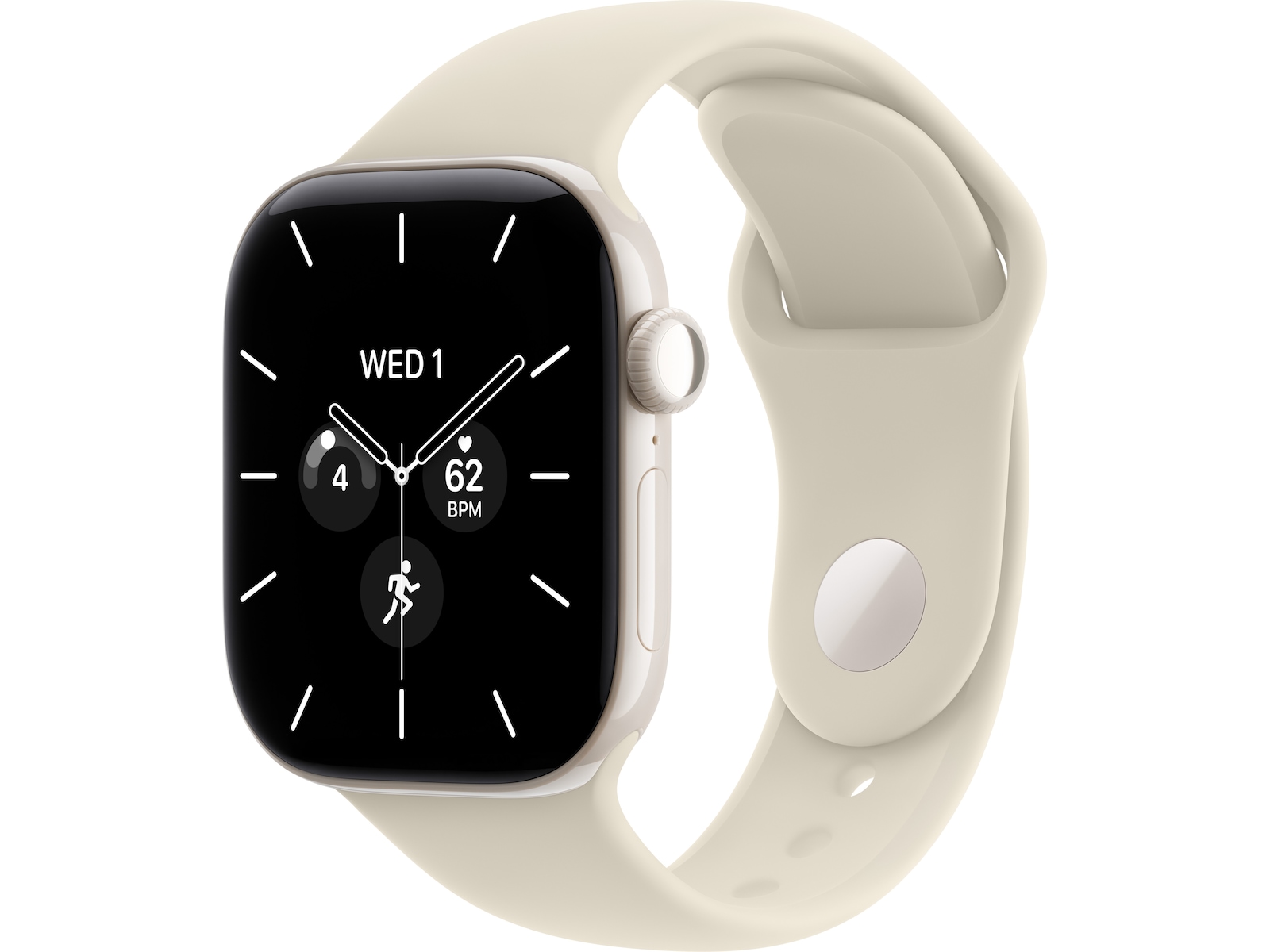 Apple Watch Series 12 GPS + LTE 42mm keramikk (pearl white) Smartklokker