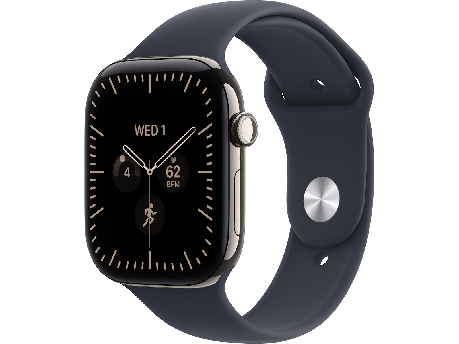Apple Watch Series 12 GPS + LTE 46mm Titan (natural) Smartklokker