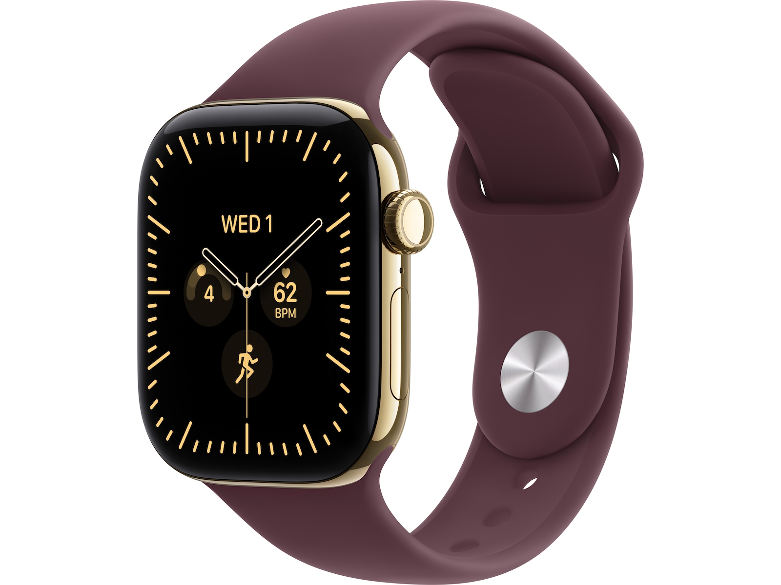 Apple Watch Series 12 GPS + LTE 42mm Titan (radiant gold) Smartklokker