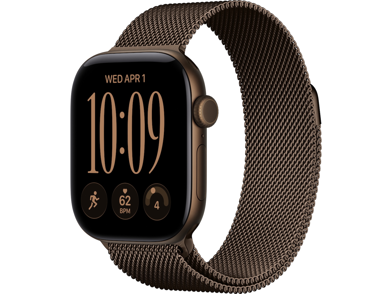 Apple Watch Series 12 GPS + LTE 42mm Aluminium (dark bronze) Smartklokker