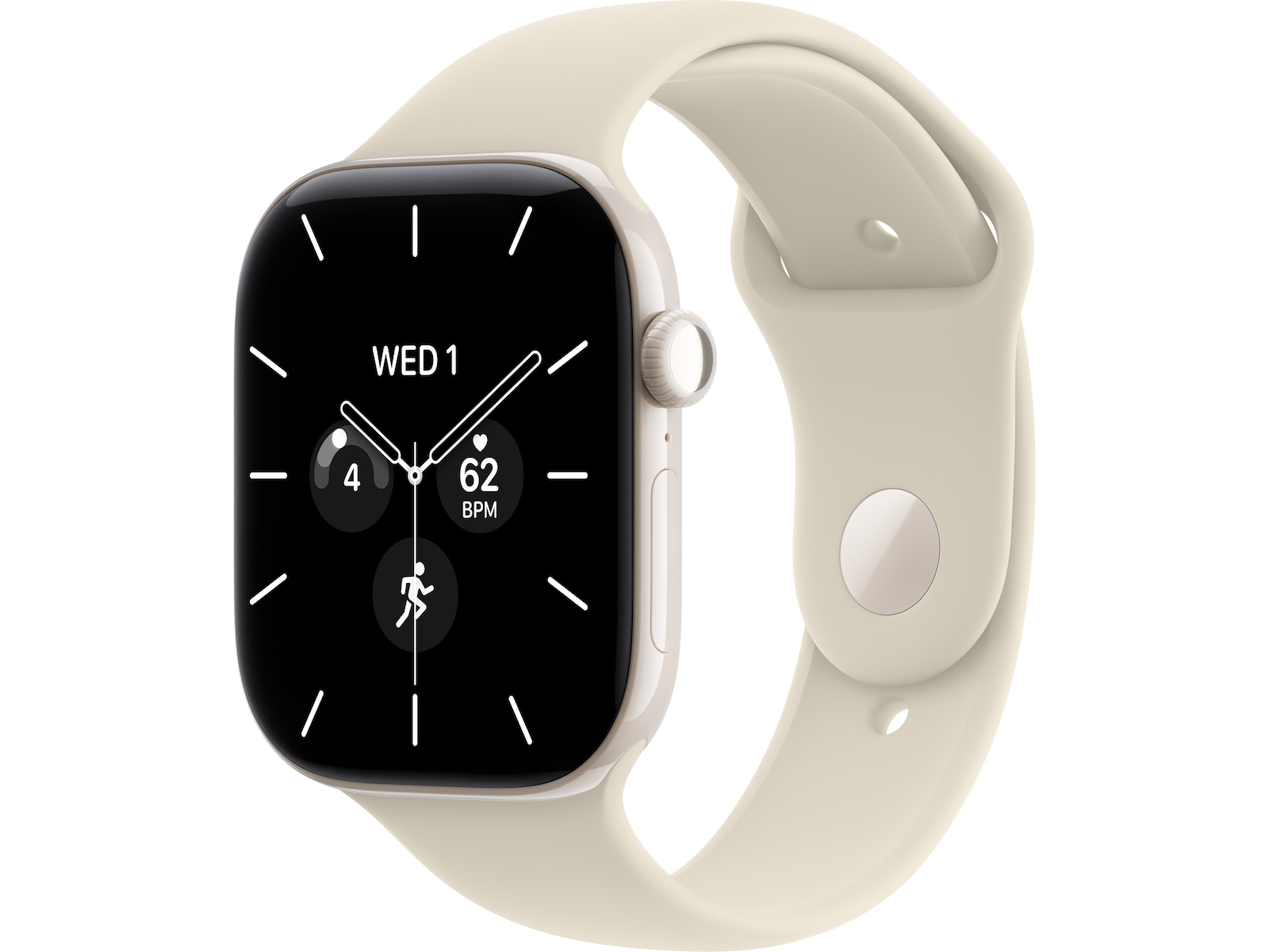 Apple Watch Series 12 GPS + LTE 46mm keramikk (pearl white) Smartklokker