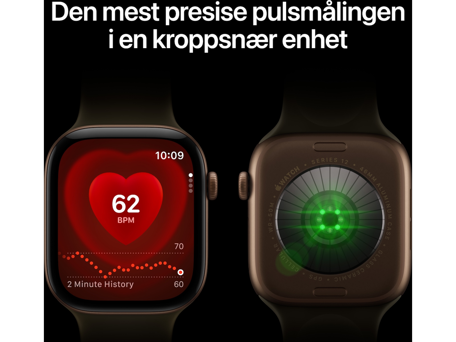Apple Watch Series 12 GPS + LTE 46mm Titan (natural) Smartklokker