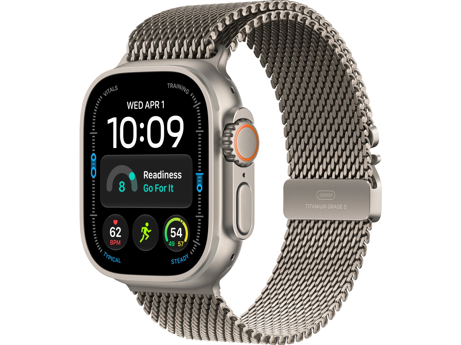Apple Watch Ultra 4 GPS + LTE 49mm titan (natural) Smartklokker