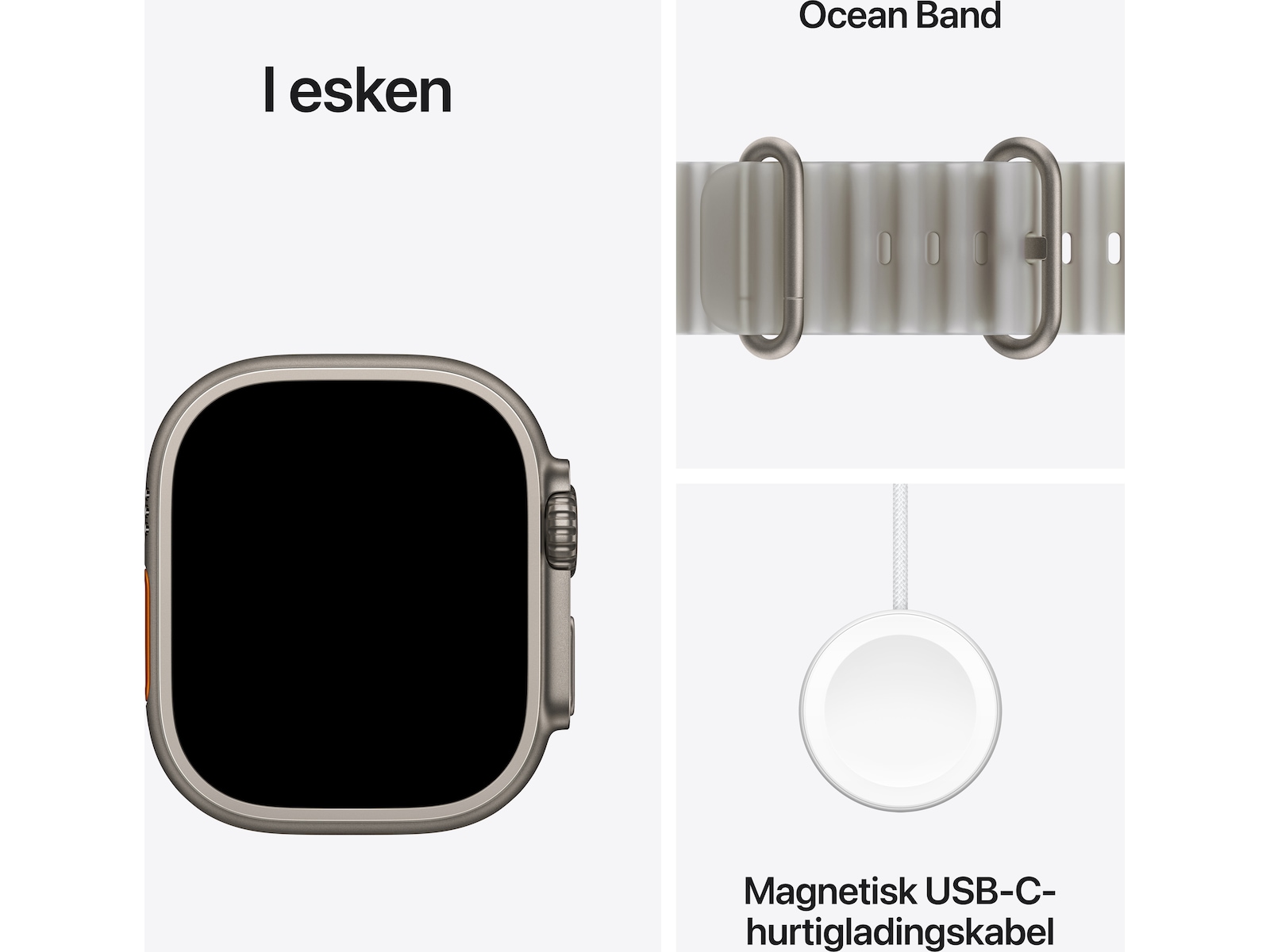 Apple Watch Ultra 4 GPS + LTE 49mm titan (natural) Smartklokker