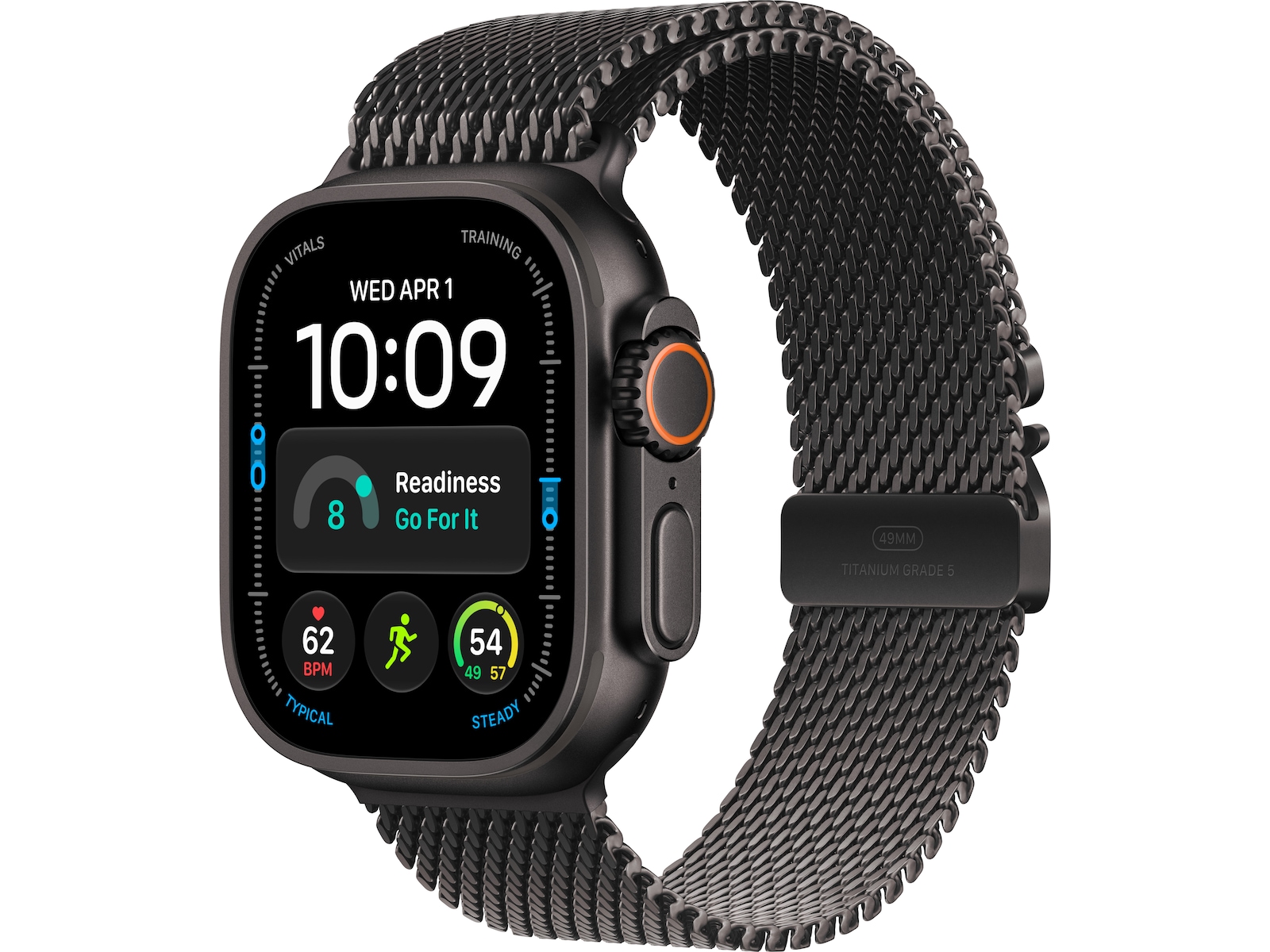 Apple Watch Ultra 4 GPS + LTE 49mm Titanium (black) Smartklokker