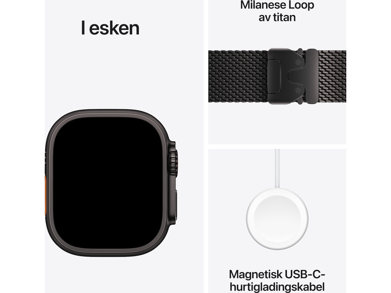 Apple Watch Ultra 4 GPS + LTE 49mm Titanium (black) Smartklokker