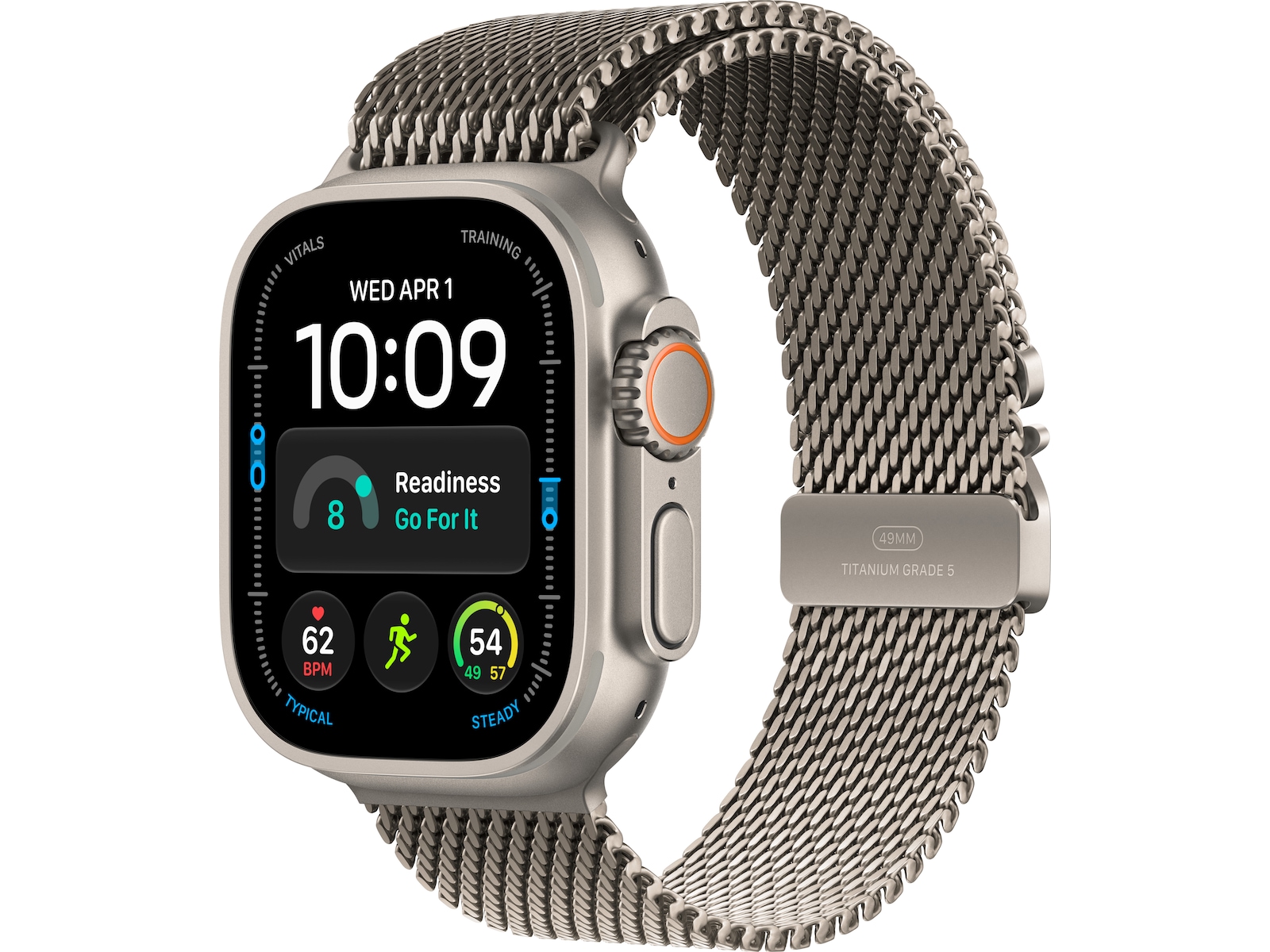 Apple Watch Ultra 4 GPS + LTE 49mm titan (natural) Smartklokker