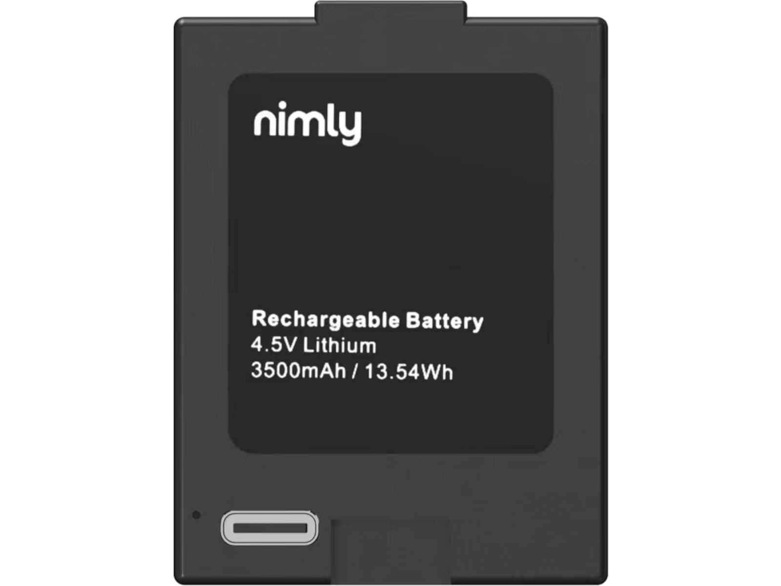 nimly Oppladbart Batteri 4.5V 3500mAh USB-C Diverse sikkerhet