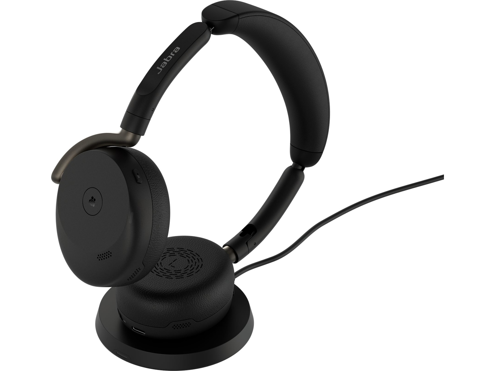 Jabra Evolve3 65 Flex Link 390a WLC Charger MS Headset