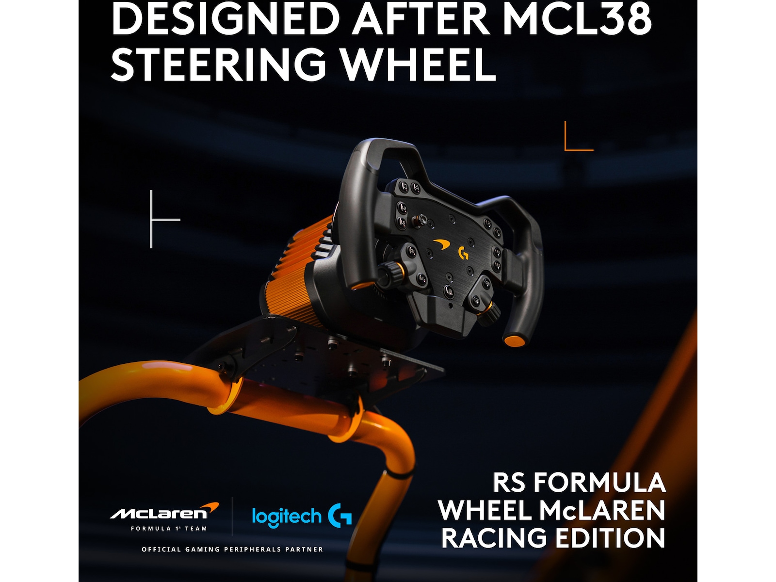 Logitech RS50 System og pedaler for PS – McLaren Racing Edition Ratt og pedaler