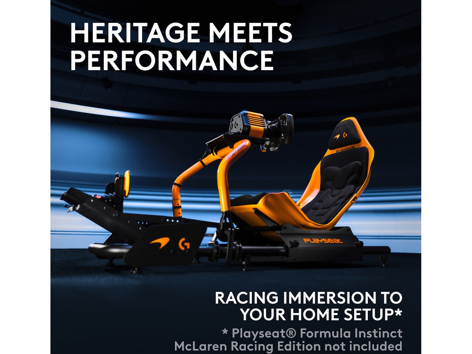 Logitech RS50 System og pedaler for PS – McLaren Racing Edition Ratt og pedaler