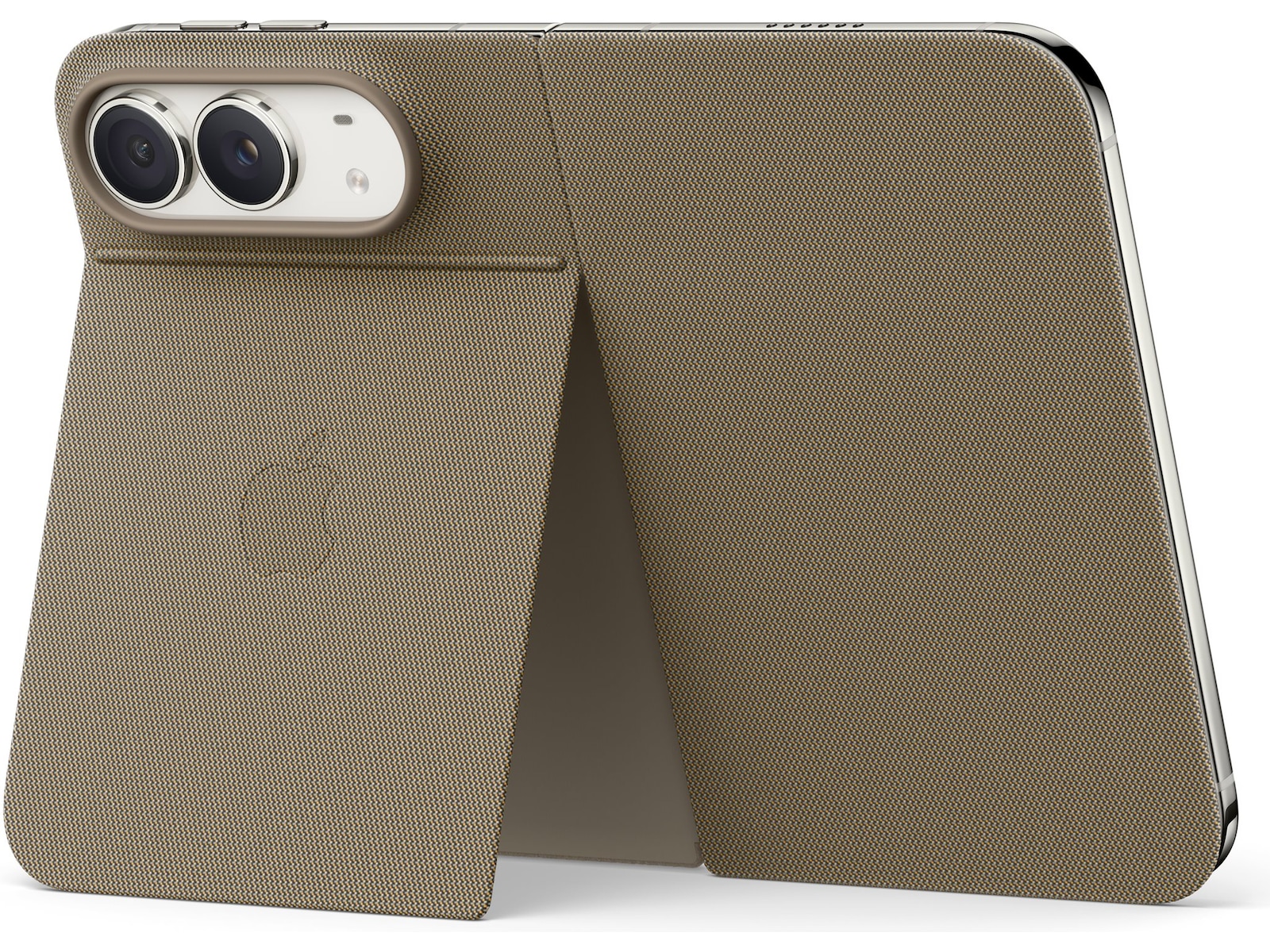 Apple iPhone Duo Folio med Kickstand (taupe) Mobildeksel