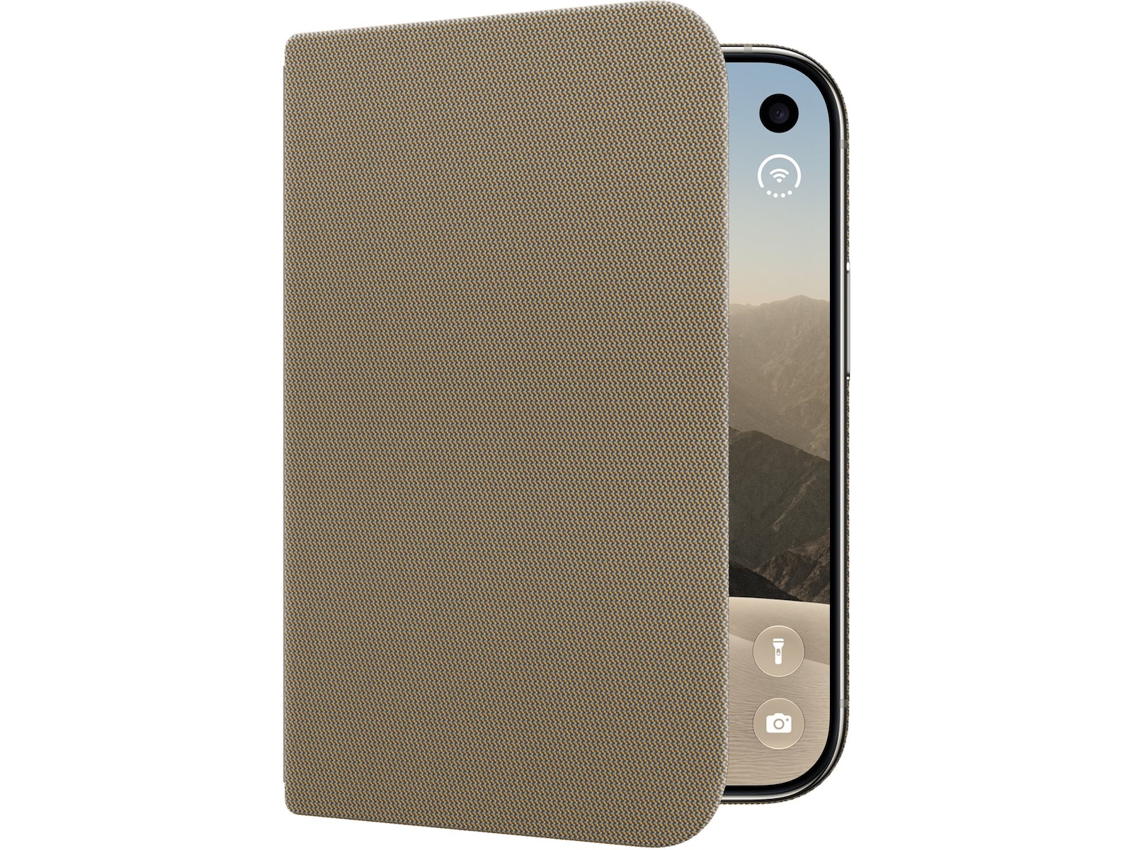 Apple iPhone Duo Folio med Kickstand (taupe) Mobildeksel