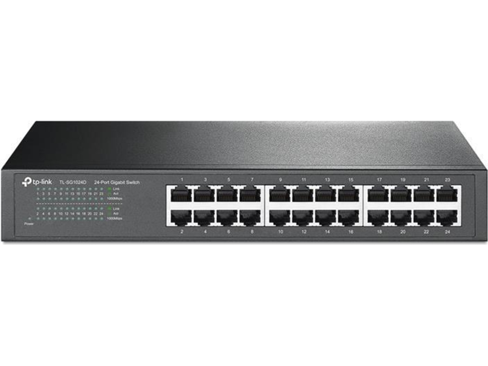 TP-LINK TL-SG1024D Switch 24 port, Unmanaged, Gigabit, Rackmount