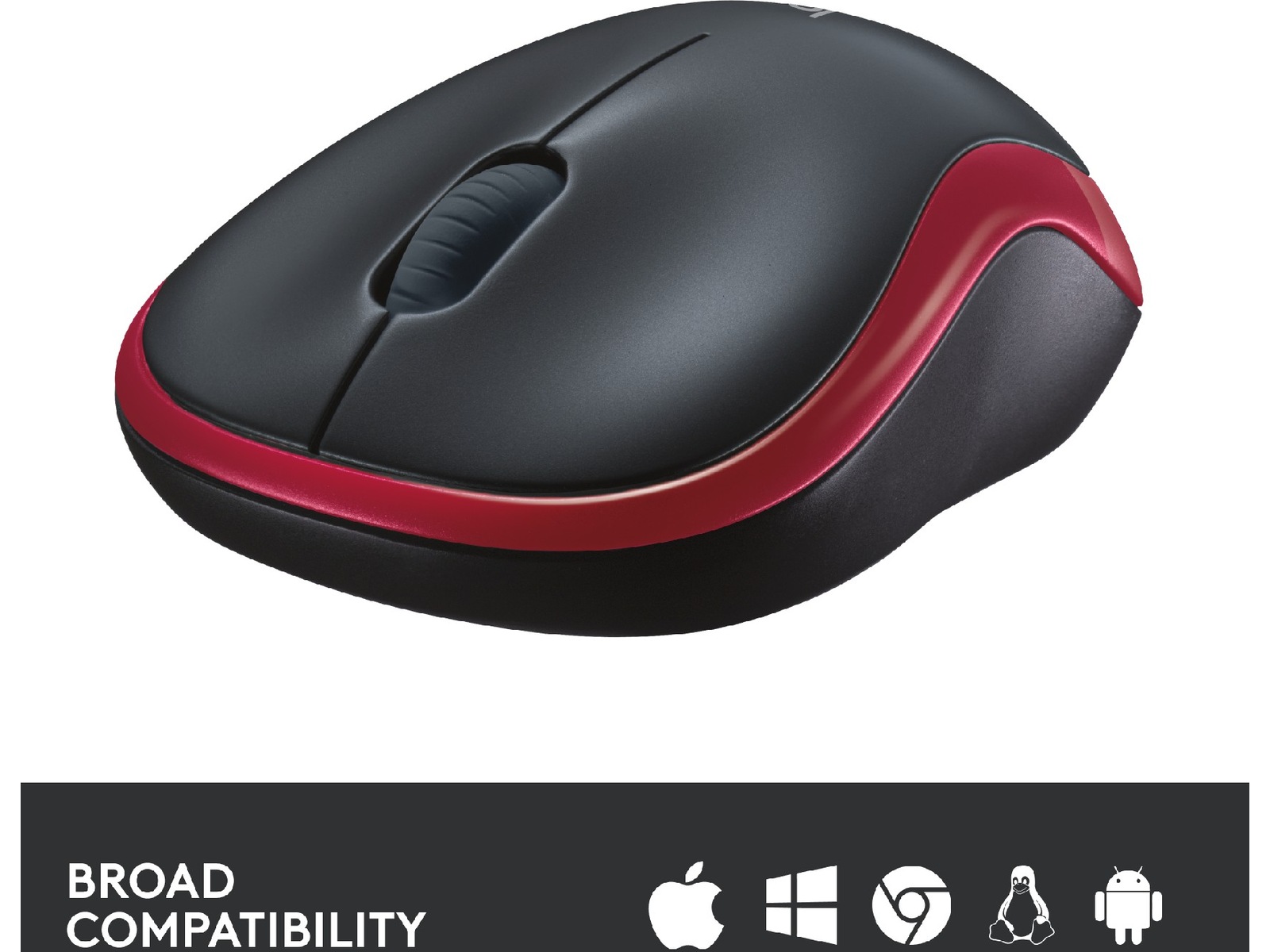 Logitech M185 Trådløs Mus Rød Mus