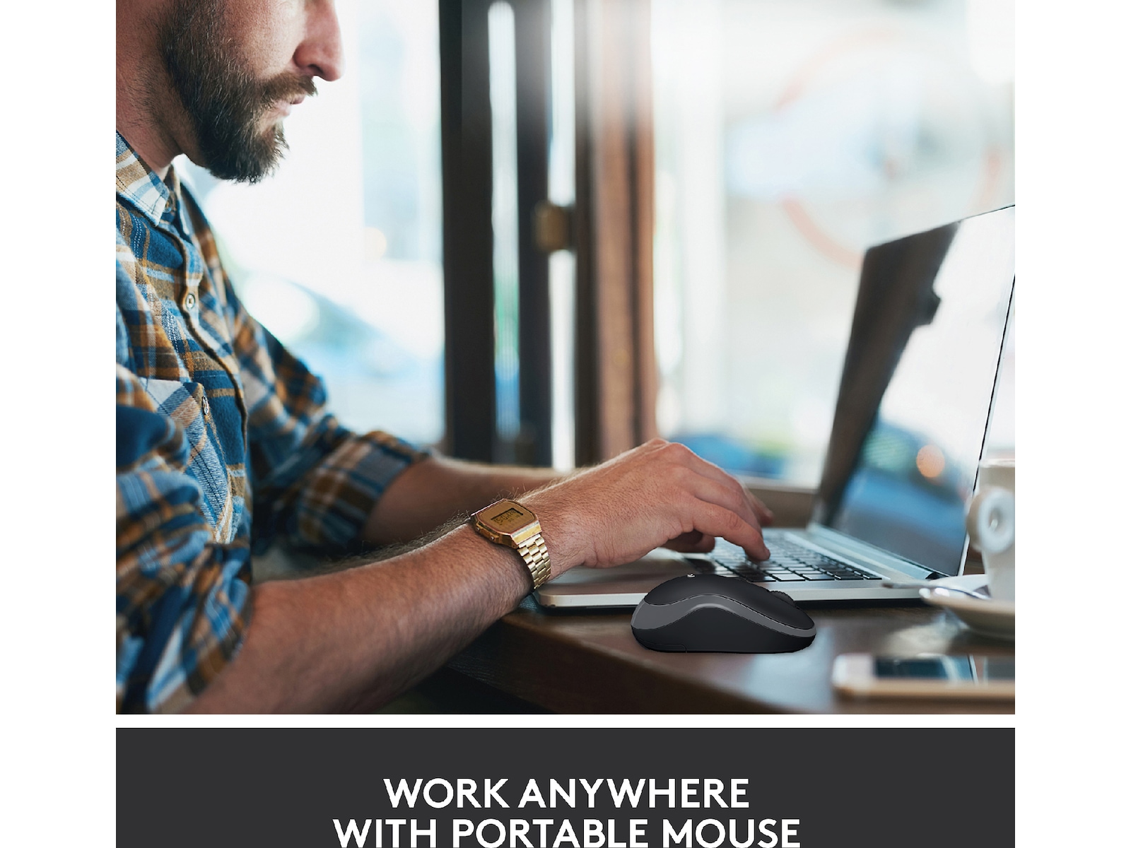 Logitech M185 Trådløs Mus Swift Grey Mus