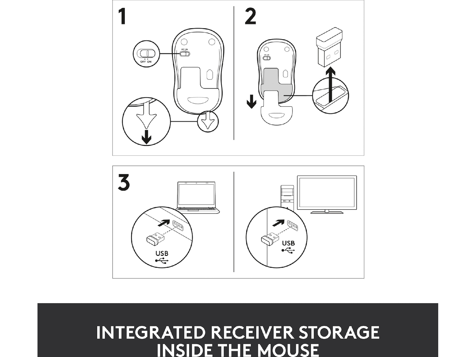 Logitech M185 Trådløs Mus Swift Grey Mus