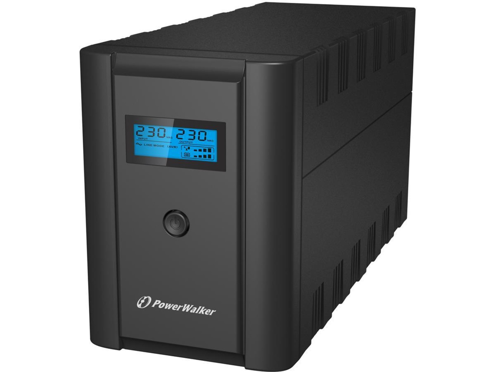 PowerWalker UPS VI 2200 SHL Line Interactive, 2200VA 1200W, HID Power Device, 2x Schuko/2x IEC, USB, LCD