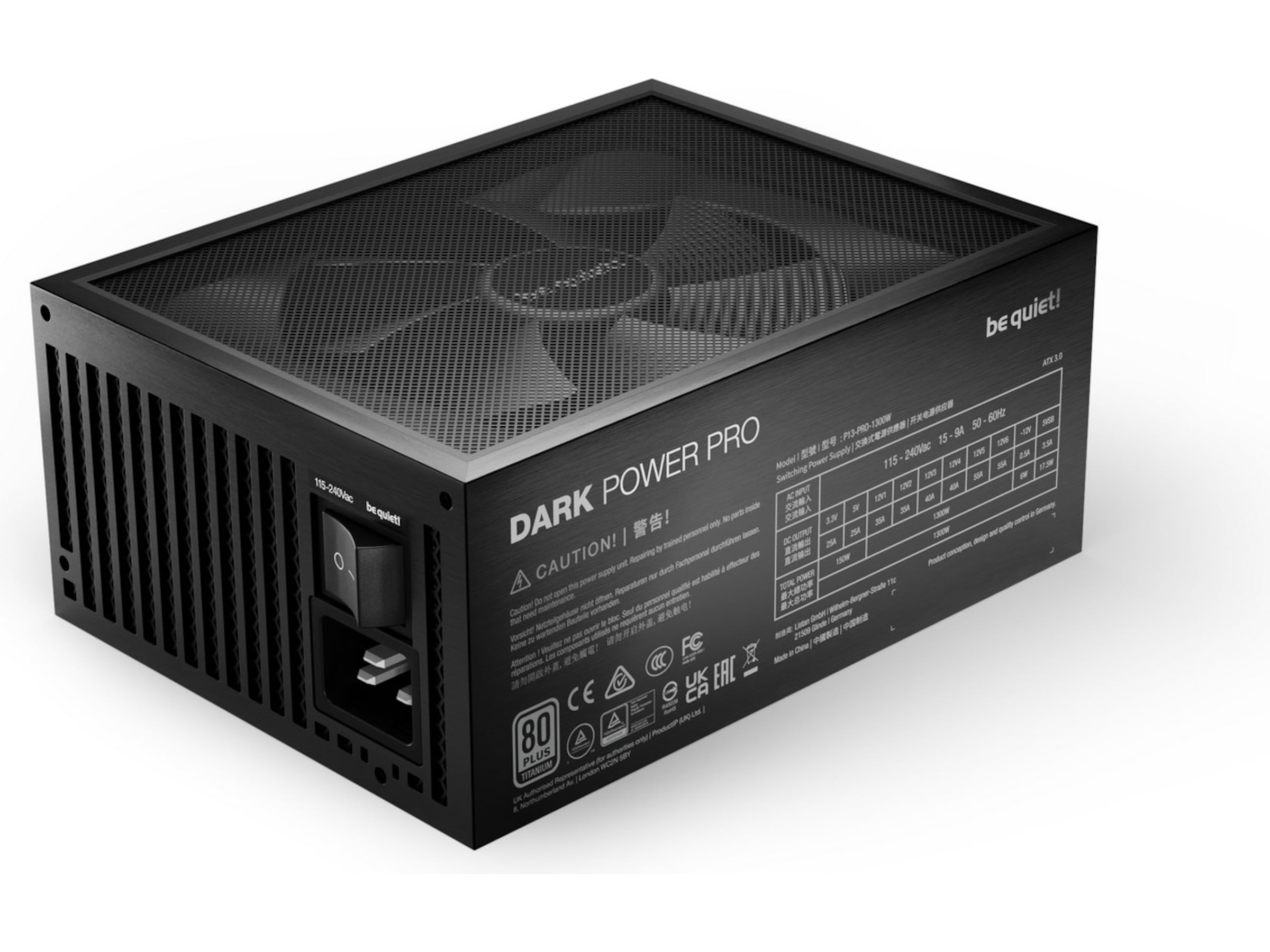 be quiet! Dark Power Pro 13 1600W PSU Enheter