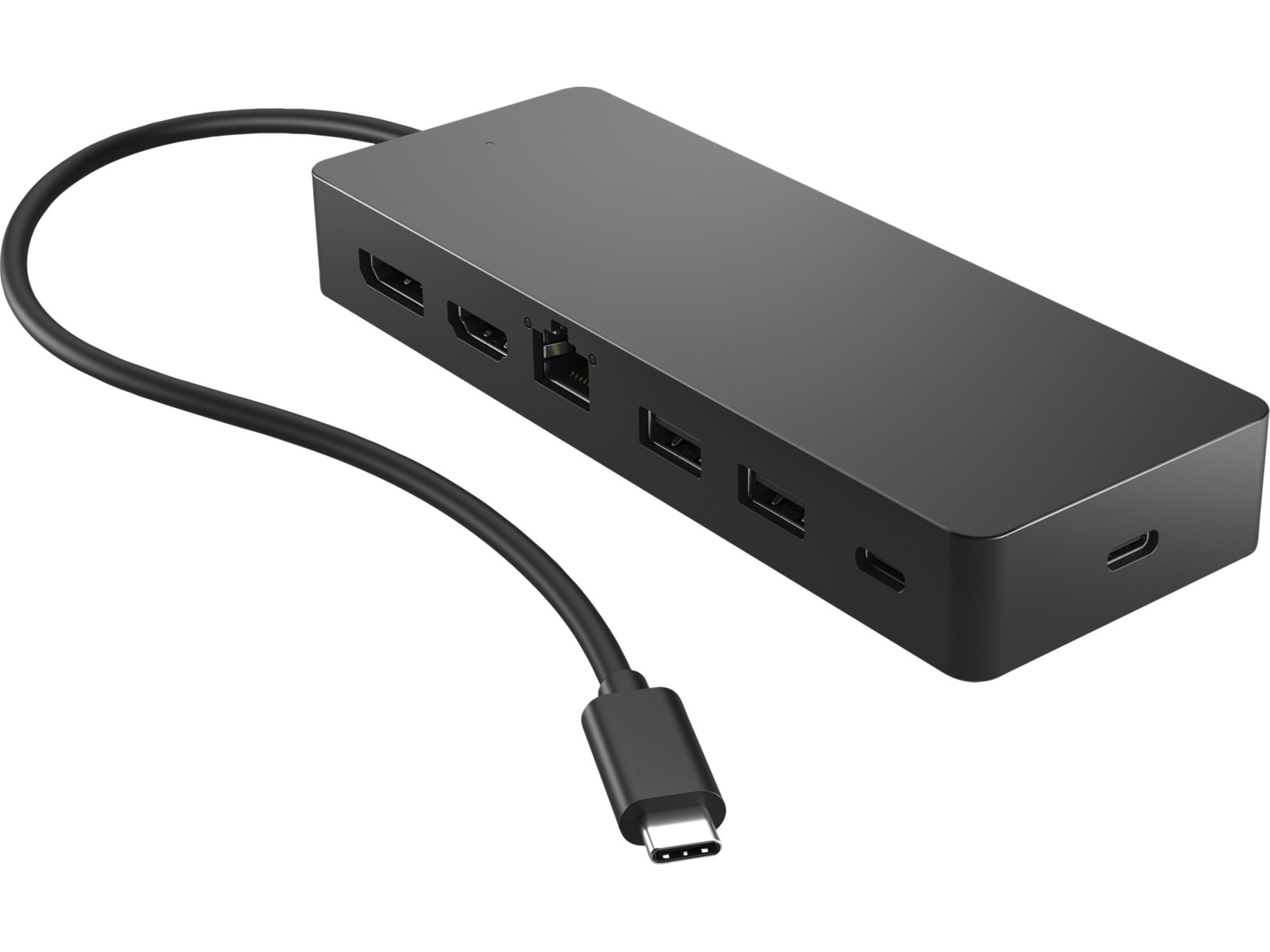 HP Universal USB-C Multiport Hub (sort) Dockingstasjon & USB-HUB