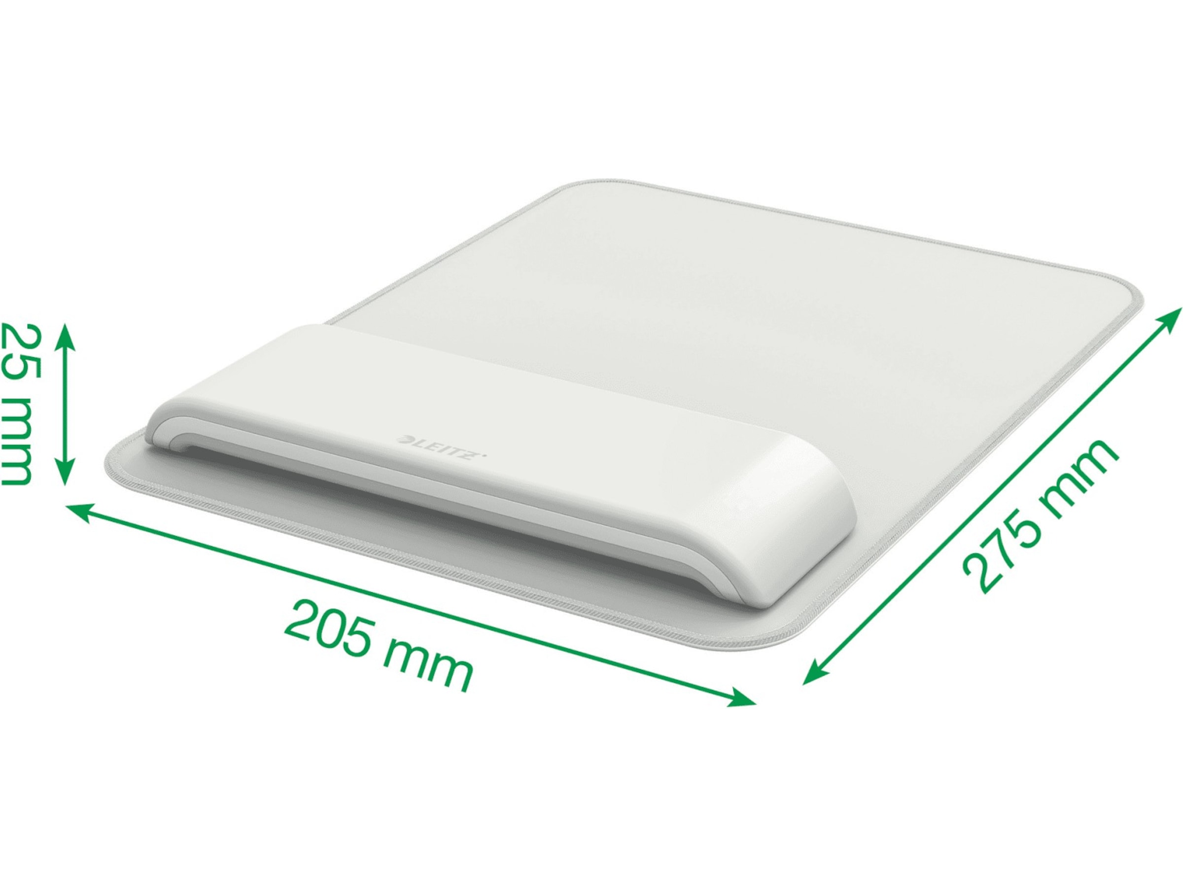 Leitz Ergo Musematte med Håndleddstøtte (lys grå) Håndleddstøtte