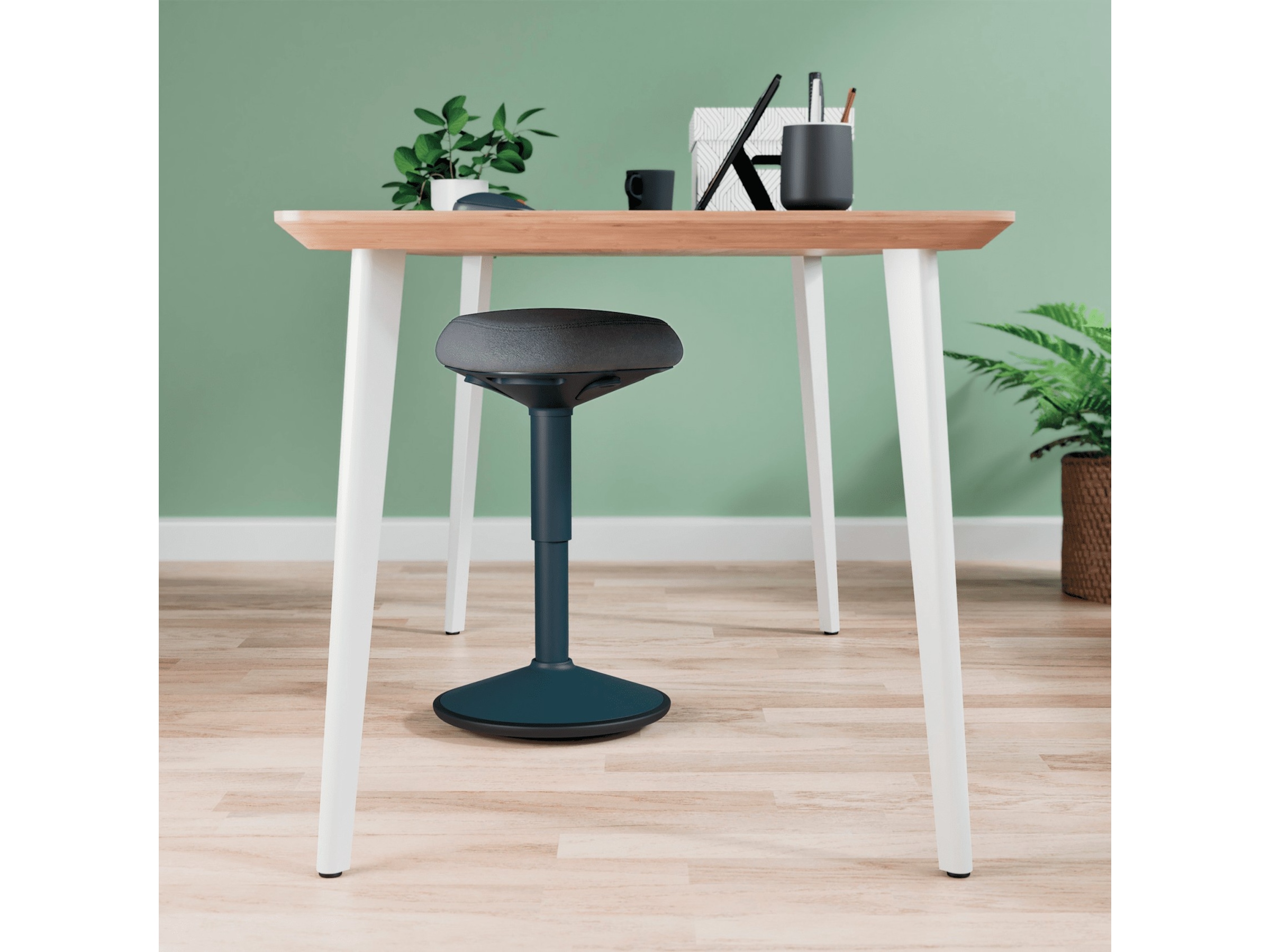 Leitz Ergo Active Balansestol med komfortsete (mørk grå) Kontorstoler