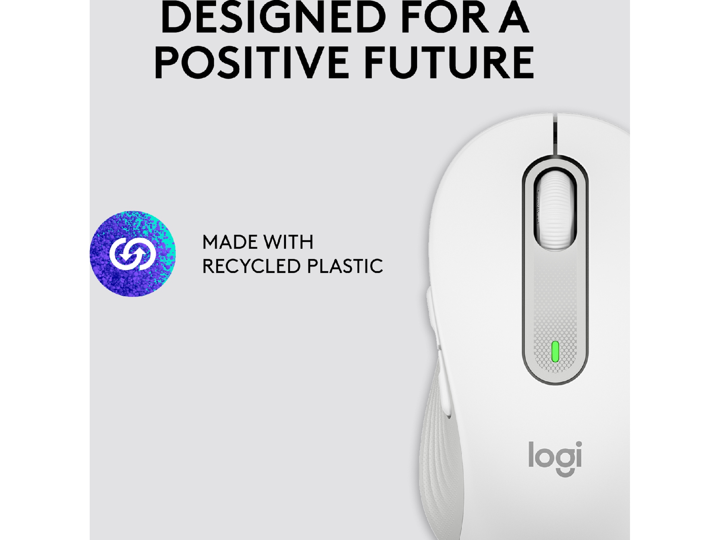 Logitech Signature M650 Large trådløs mus Offwhite Mus