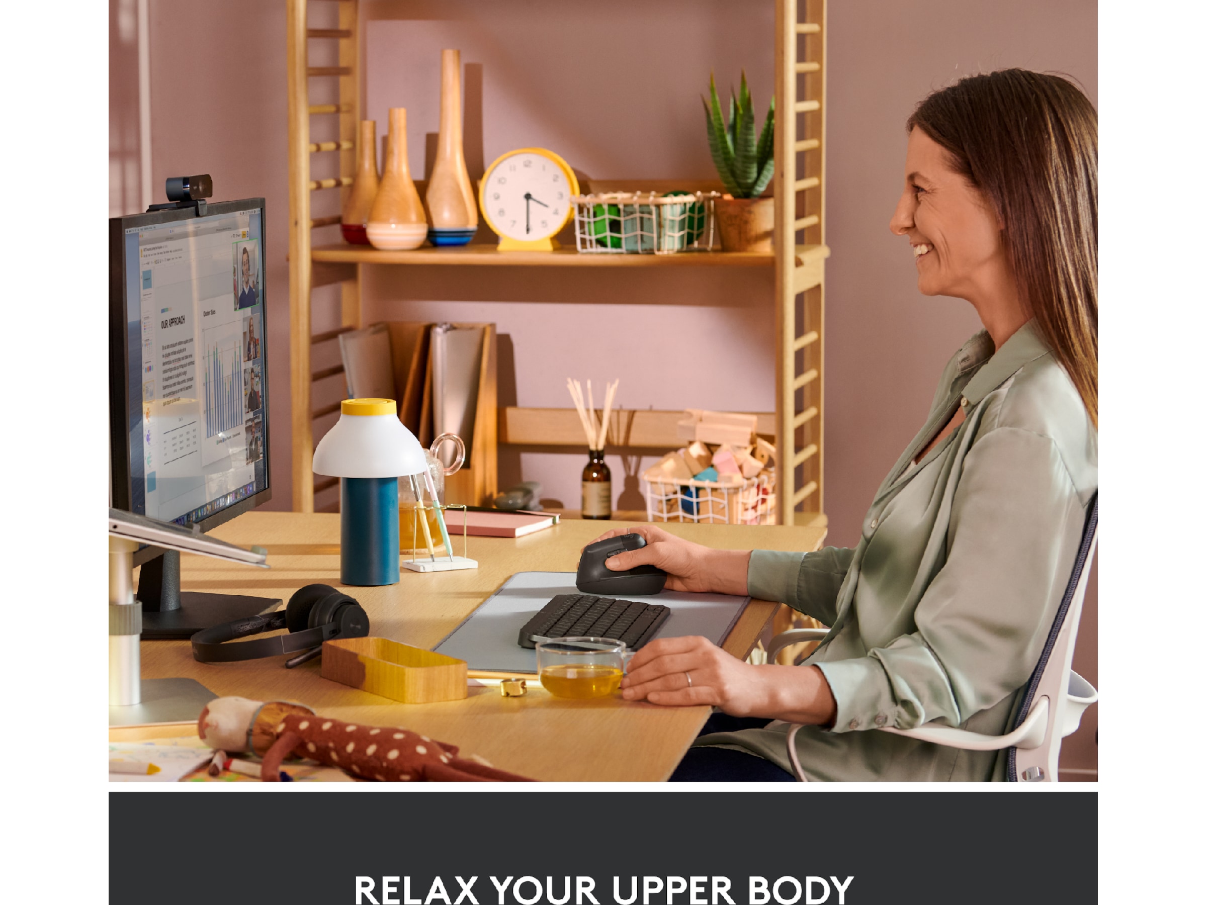 Logitech Lift Vertikal mus (graphite) Mus