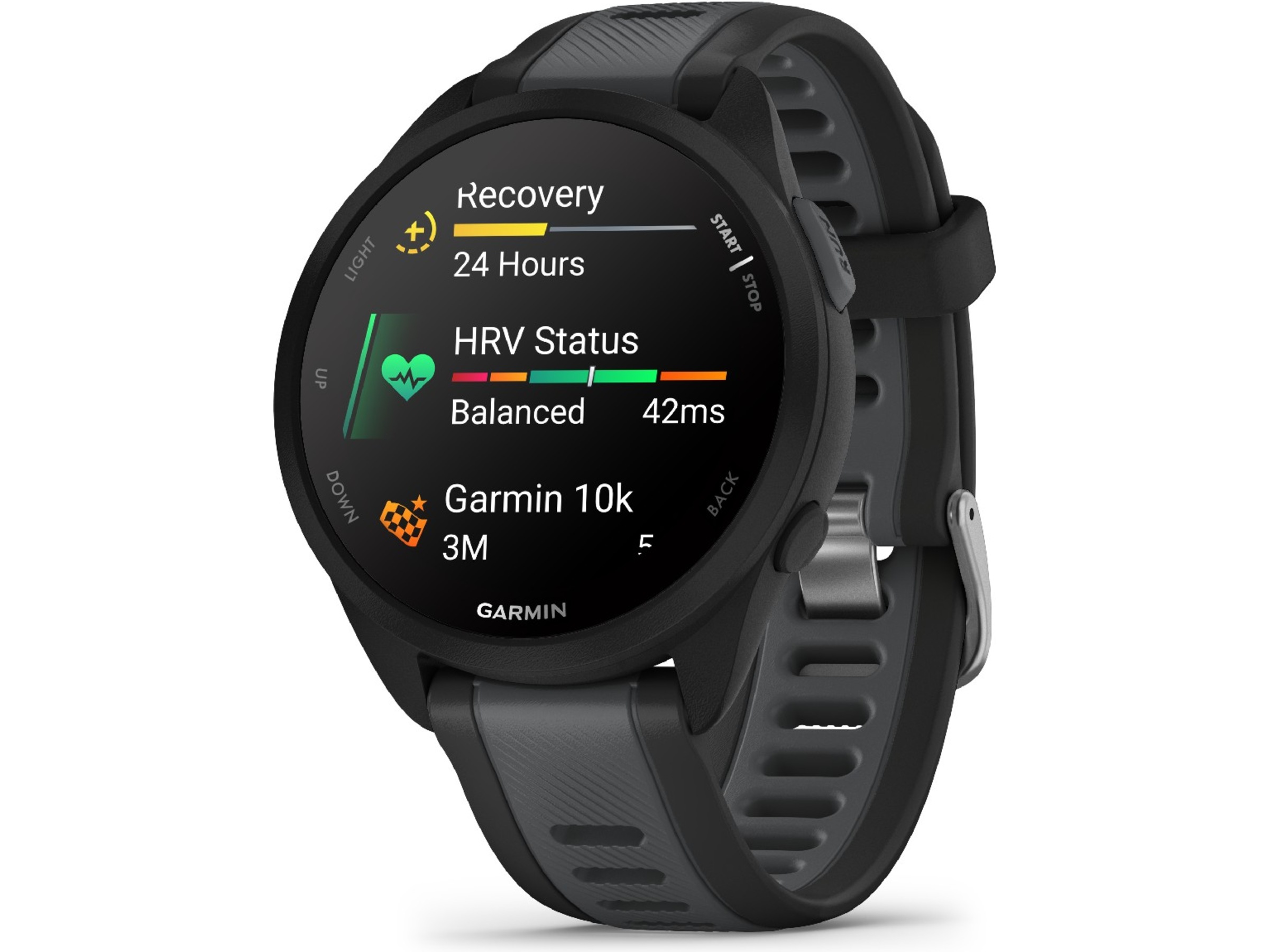 Garmin Forerunner 165 43mm GPS (black/slate gray) Smartklokker