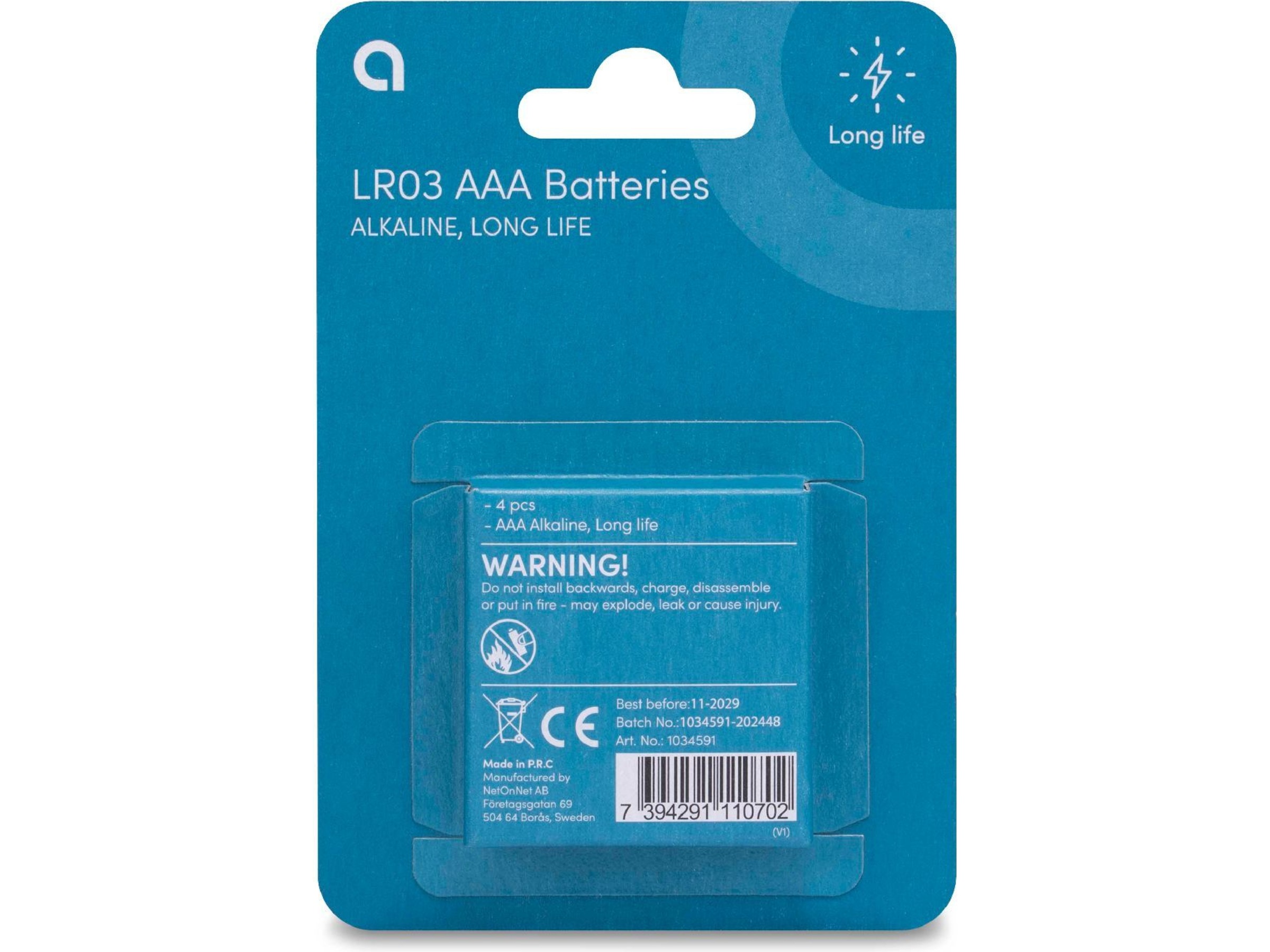 Andersson AAA batteri, 4-pk Batterier til generell bruk
