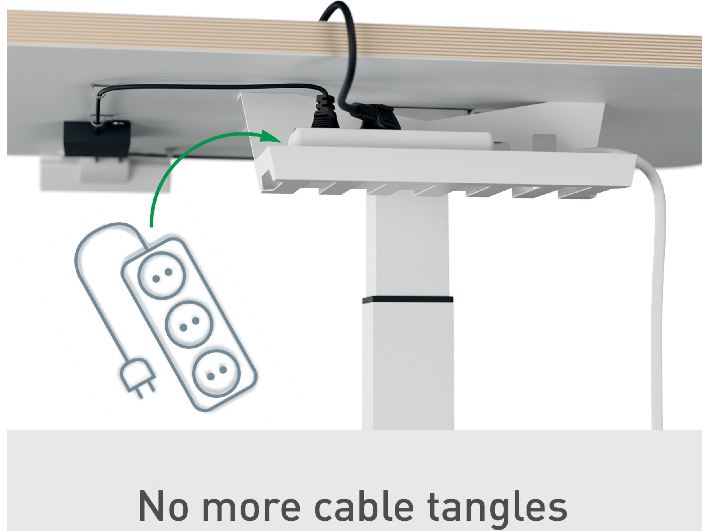 Leitz Ergo Hev-Senk Skrivebord, elektrisk, med påminnelse om å stå opp Skrivebord