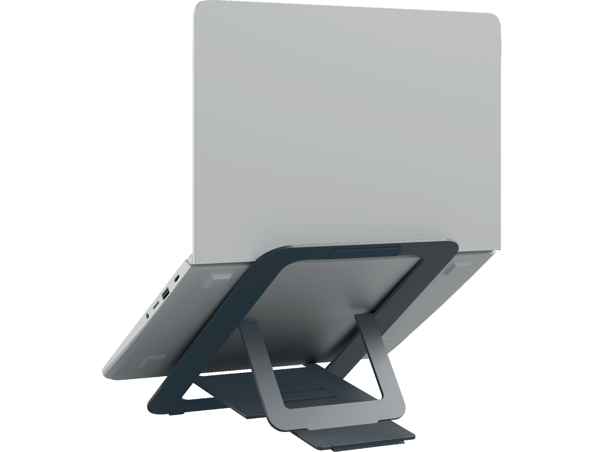 Leitz Ergo Laptopstativ, aluminium ultraflatt justerbart Laptopstand
