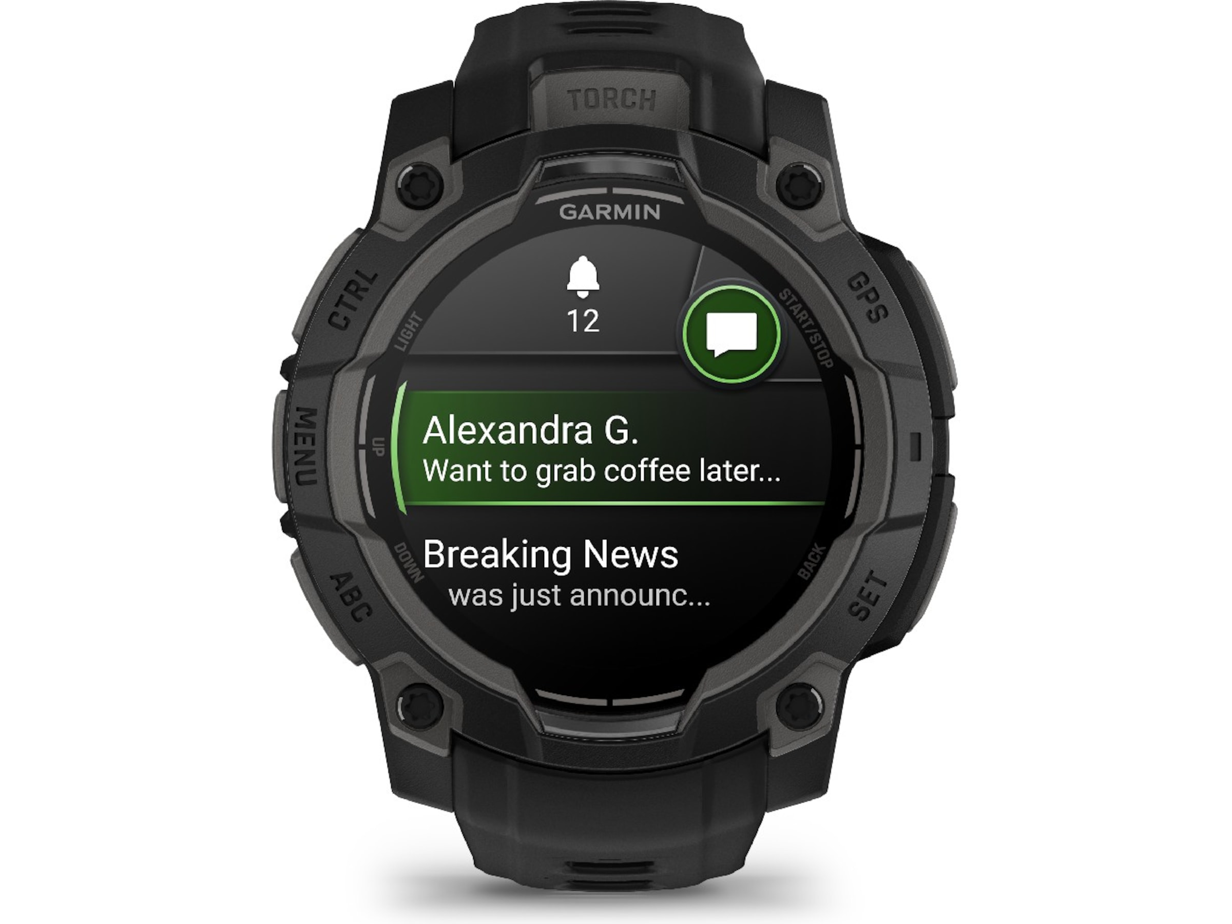 Garmin Instinct 3 AMOLED 45mm (sort) Smartklokker