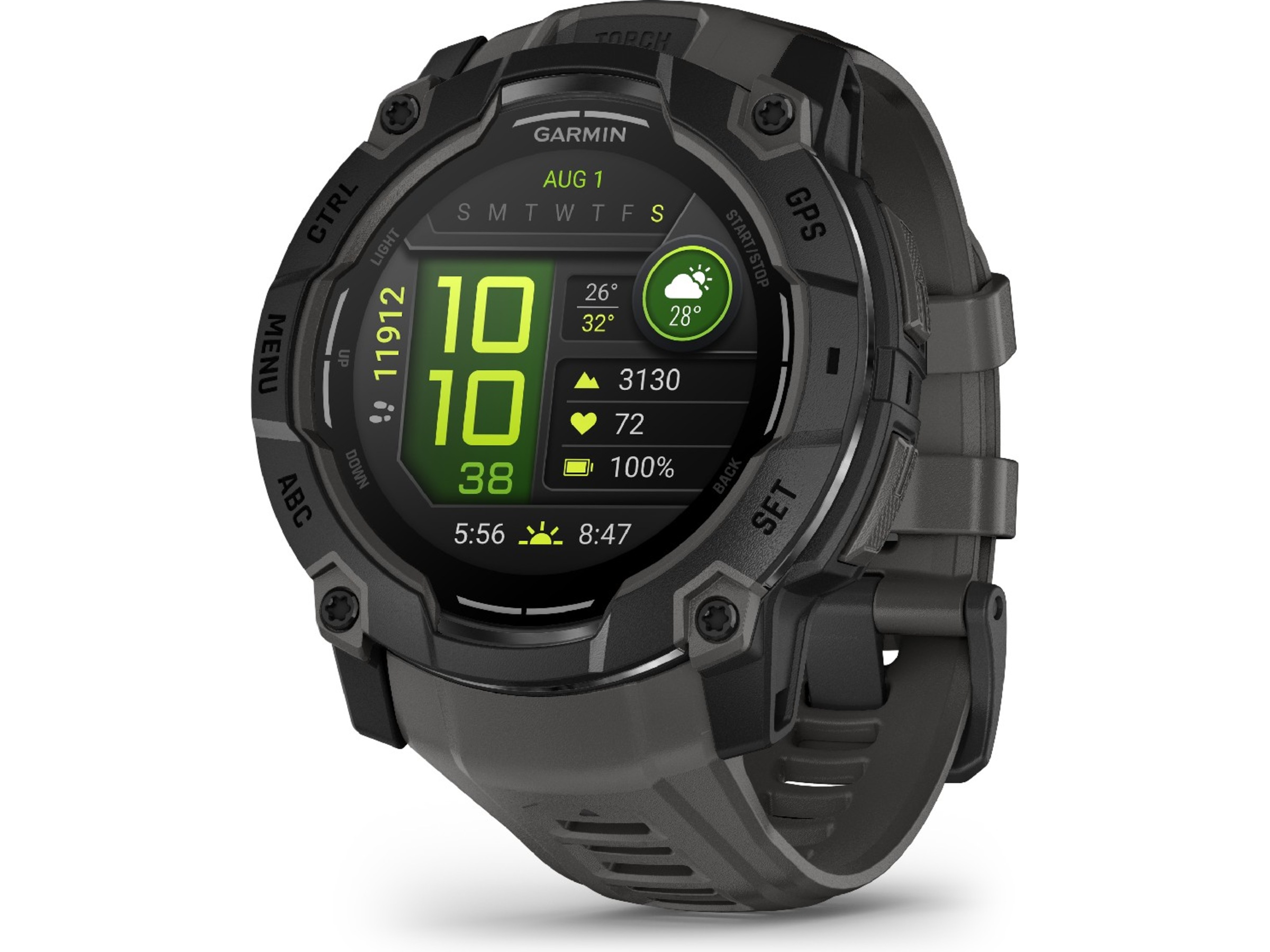 Garmin Instinct 3 AMOLED 50mm (sort/koksgrå) Smartklokker