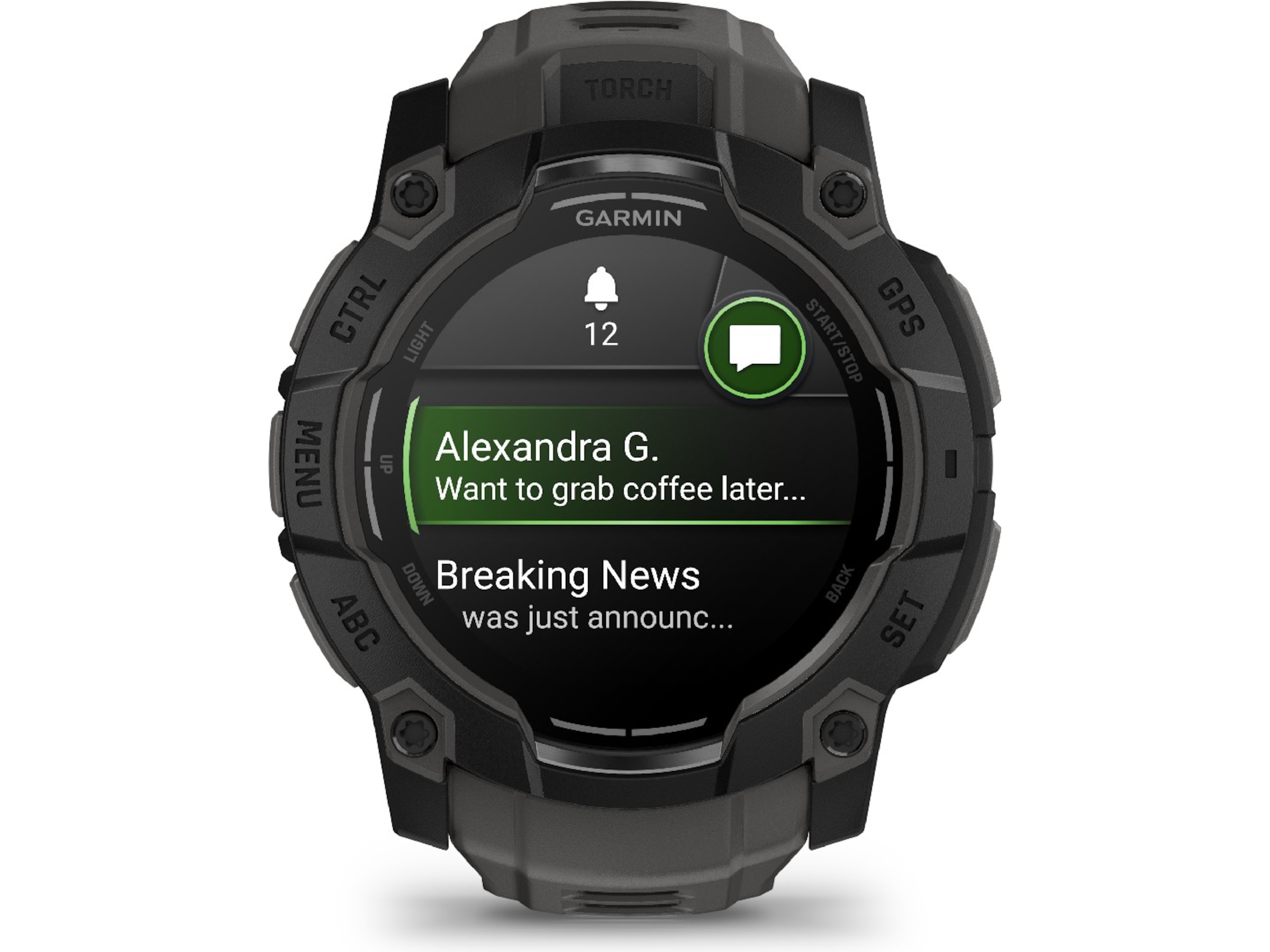 Garmin Instinct 3 AMOLED 50mm (sort/koksgrå) Smartklokker
