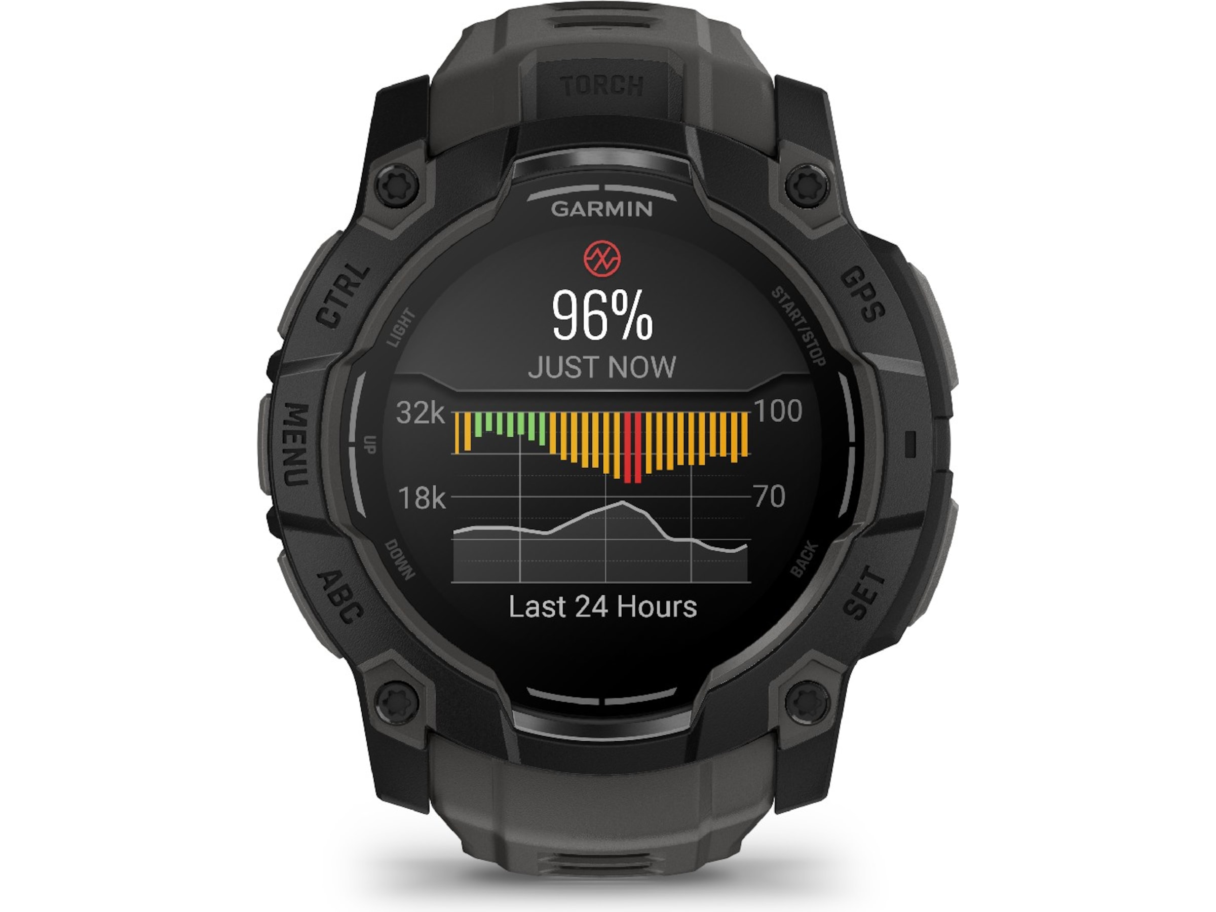 Garmin Instinct 3 AMOLED 50mm (sort/koksgrå) Smartklokker
