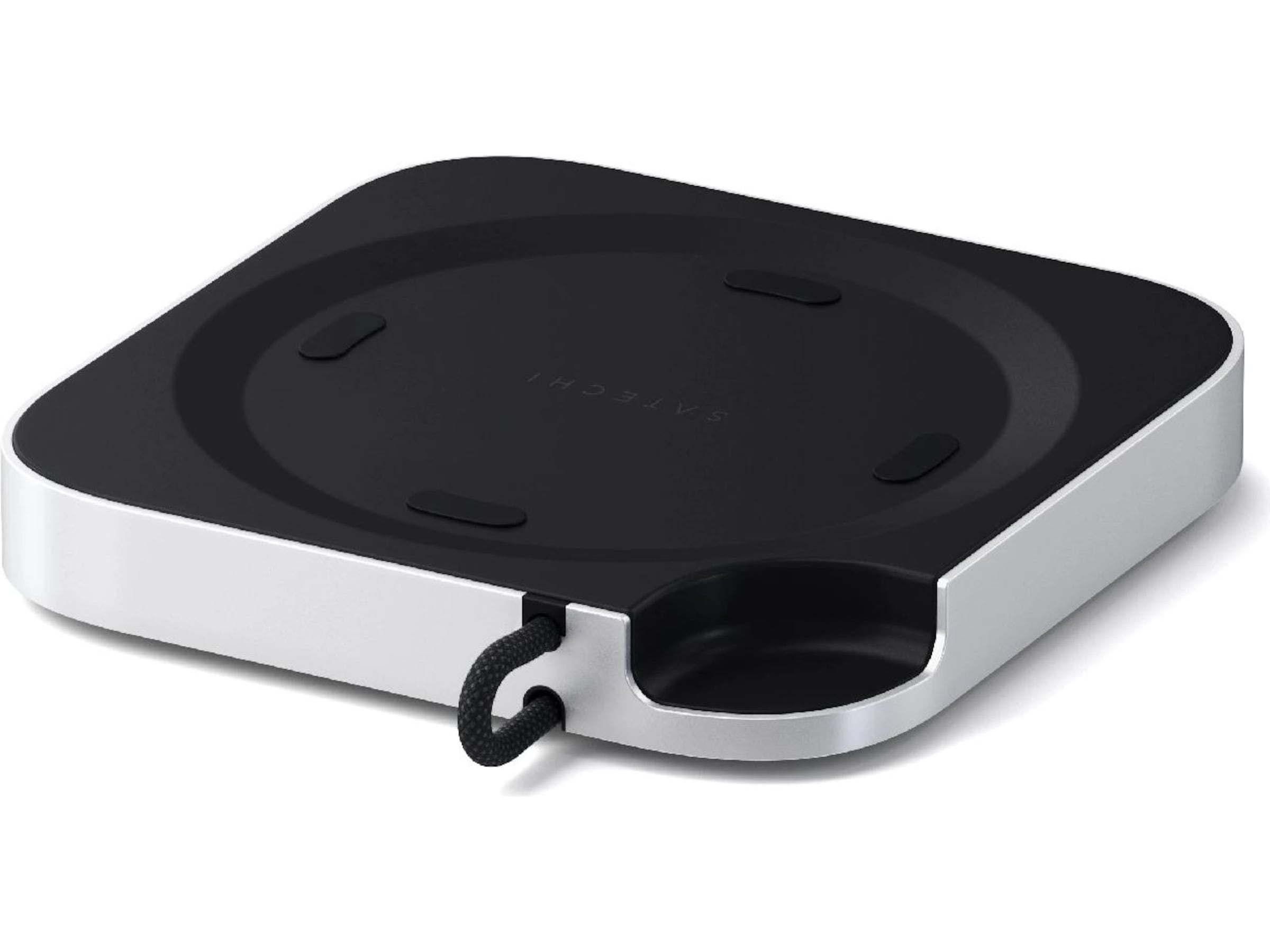 Satechi Mac Mini M4 Stand & Hub (sølv) Dockingstasjon & USB-HUB