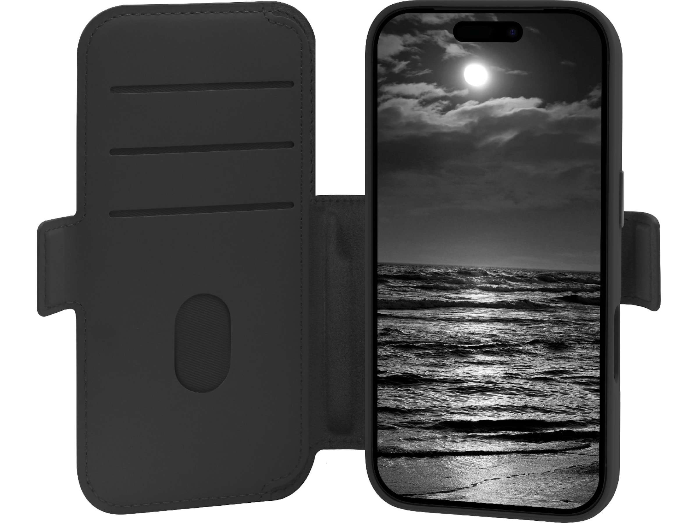 dbramante1928 iPhone 17 Pro Lynge 2-i-1 Lommebokdeksel (midnight) Mobildeksel