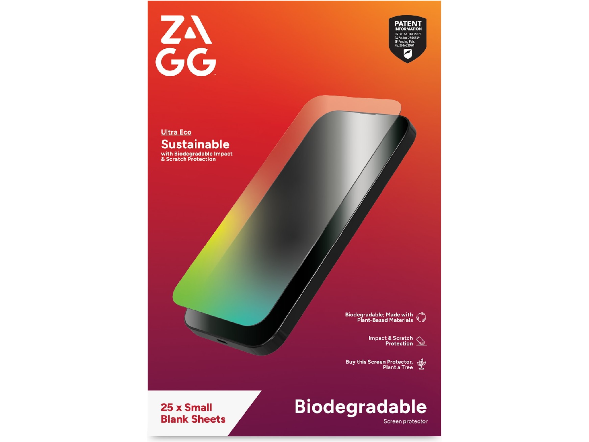 ZAGG Ultra Eco Smarttelefon skjermbeskytter Skjermbeskytter
