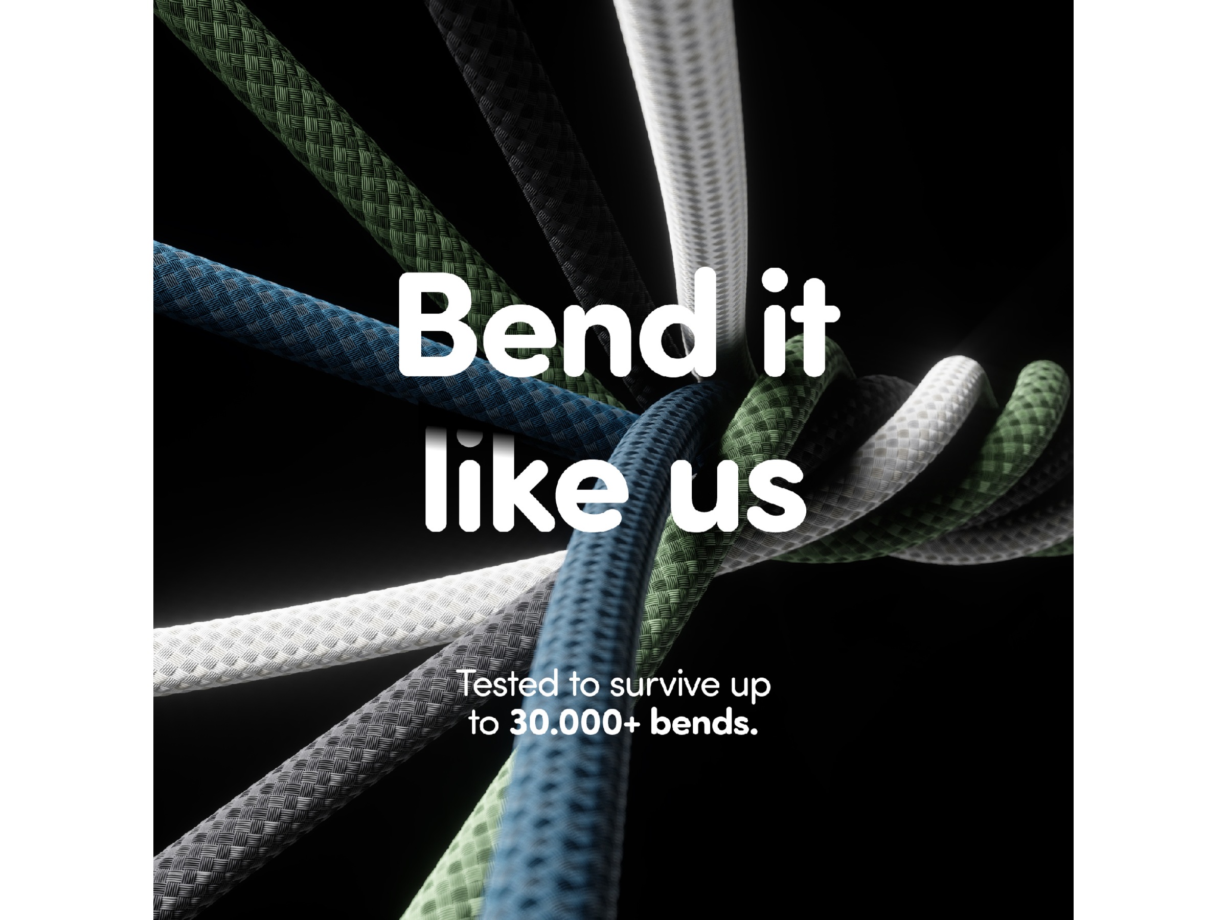 PanzerGlass Racing 240W USB-C kabel, 2m (sort) USB-kabler