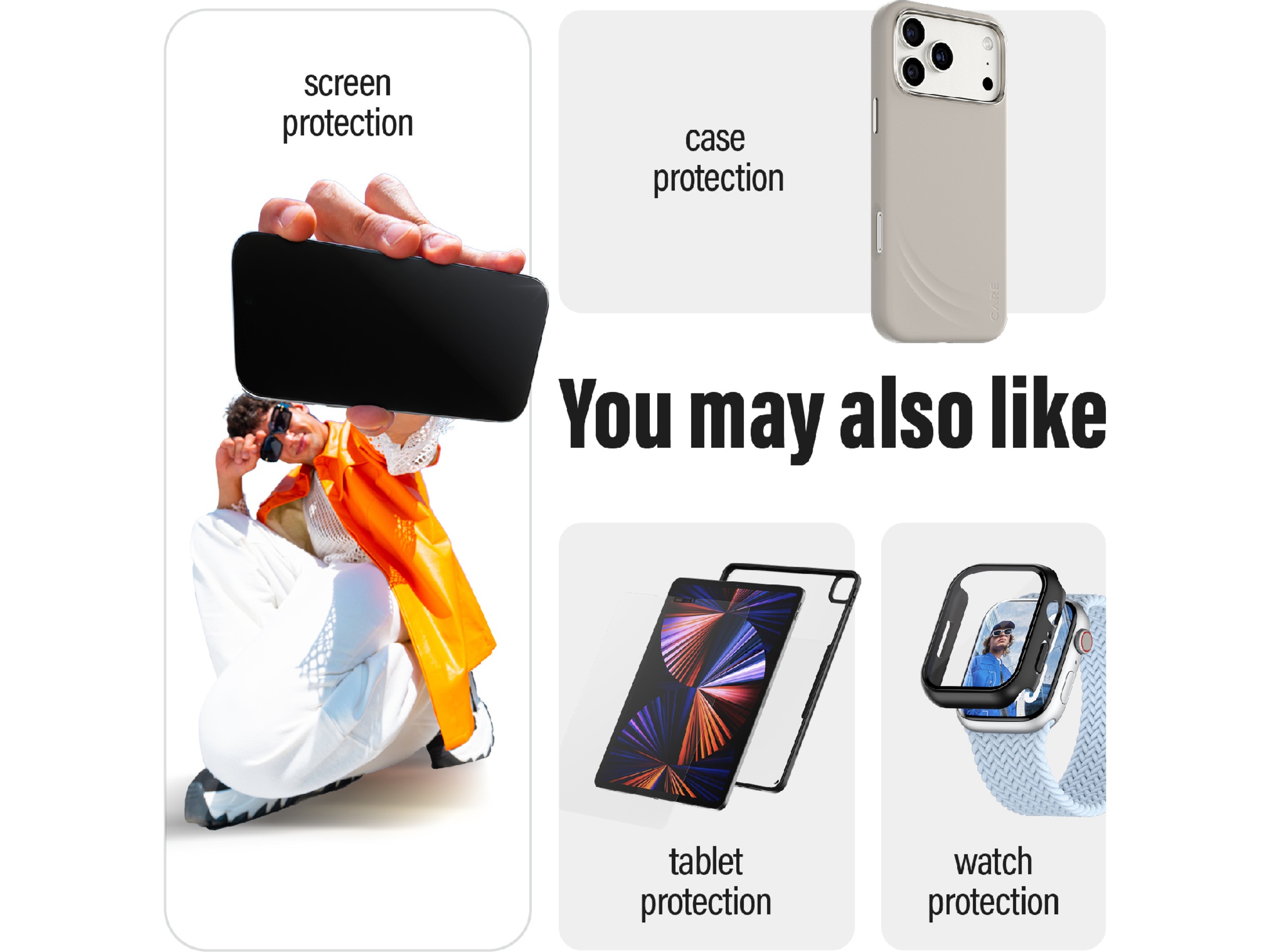 PanzerGlass iPhone 17 / 16 / 16 Plus Hoops Linsebeskytter (sort) Skjermbeskytter